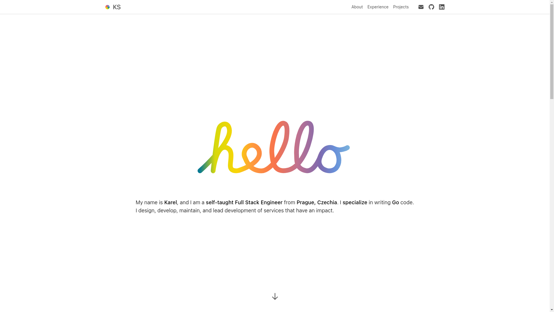 website screenshot of https://karel-schneider.pages.dev/