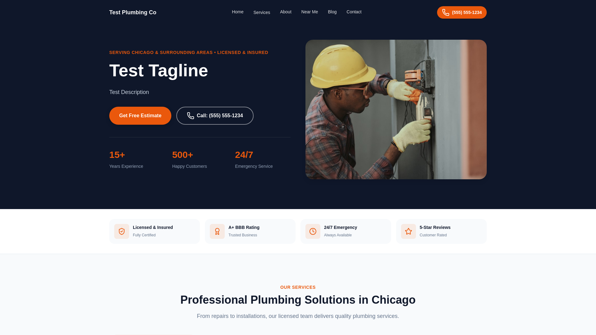 website screenshot of https://test-plumbing-co-3f0.pages.dev/