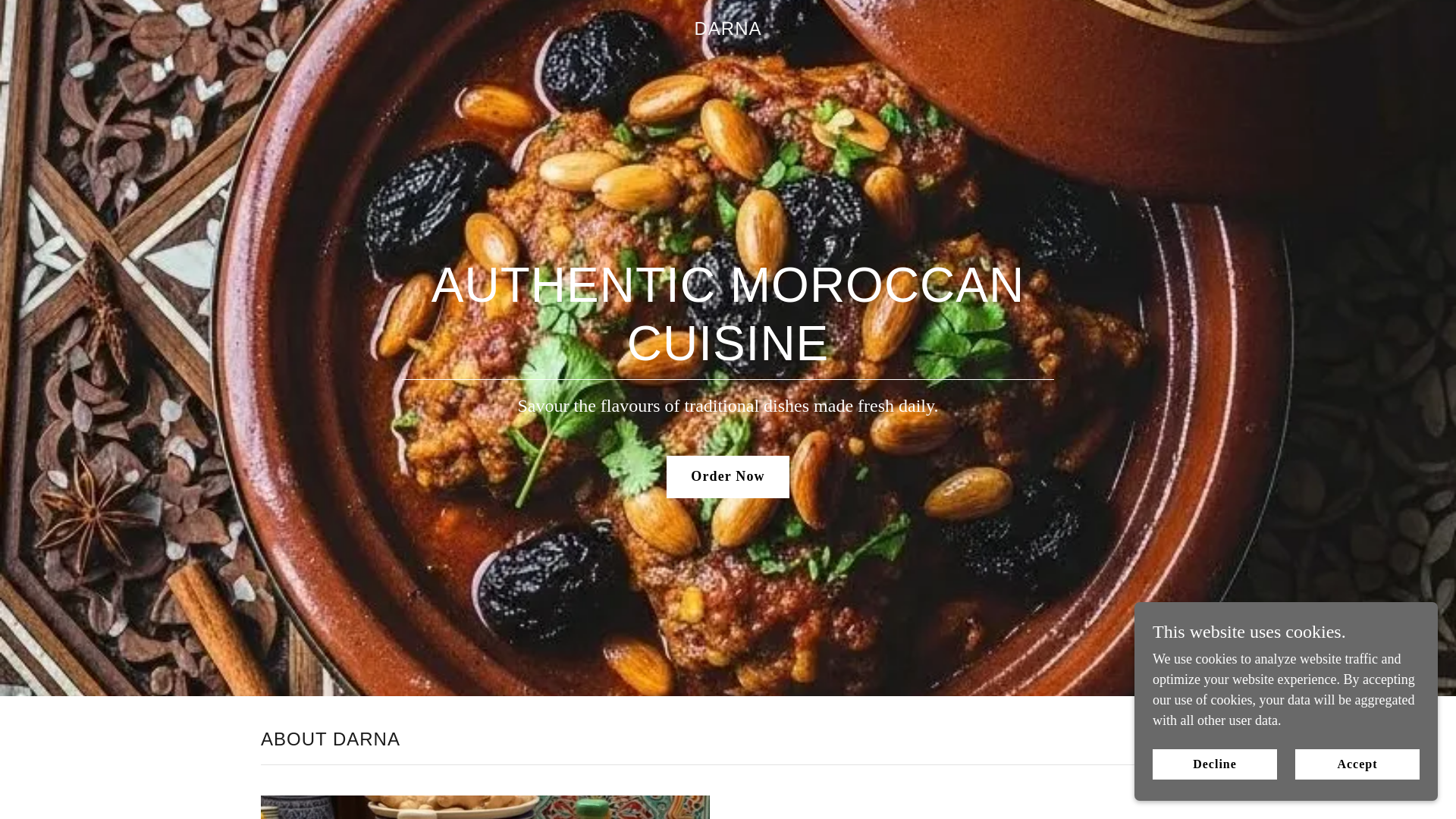 website screenshot of https://darna.uk/