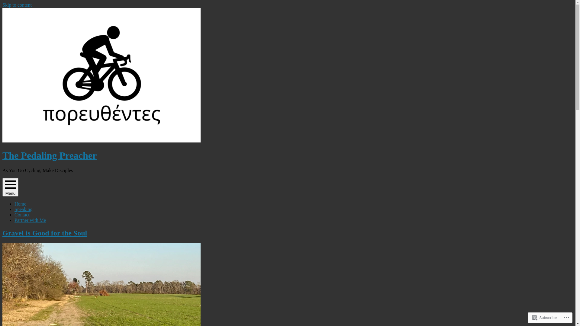 website screenshot of https://pedalingpreacher.com/