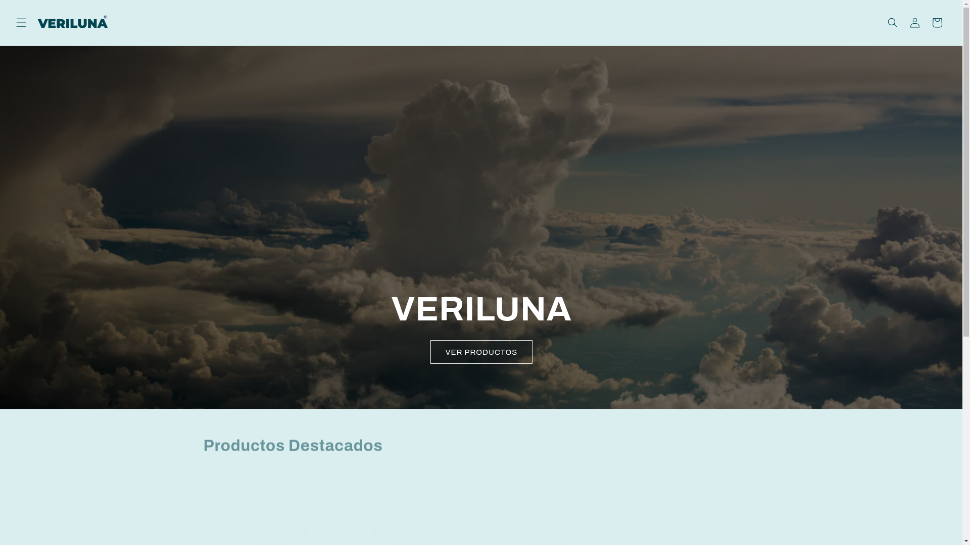 website screenshot of https://veriluna.store/