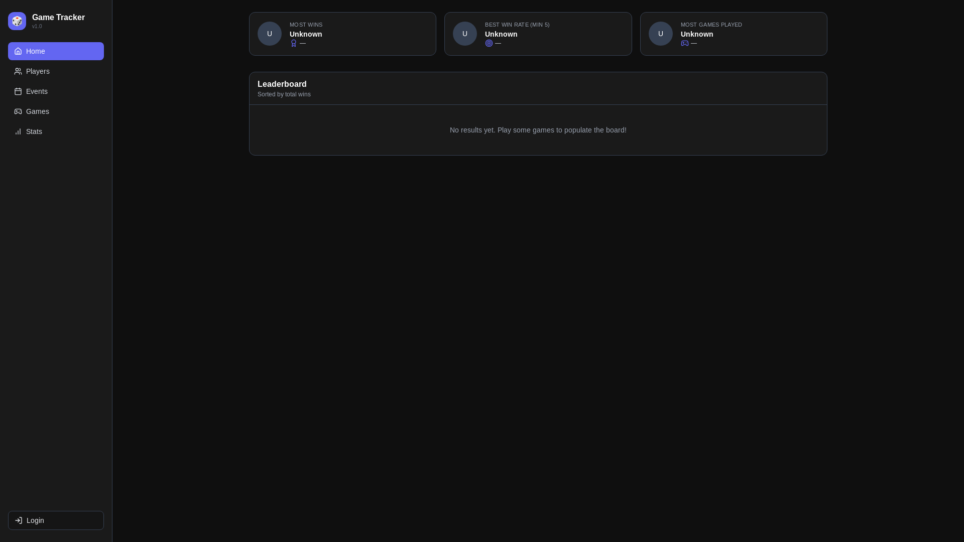 website screenshot of https://mygametracker.co.uk/