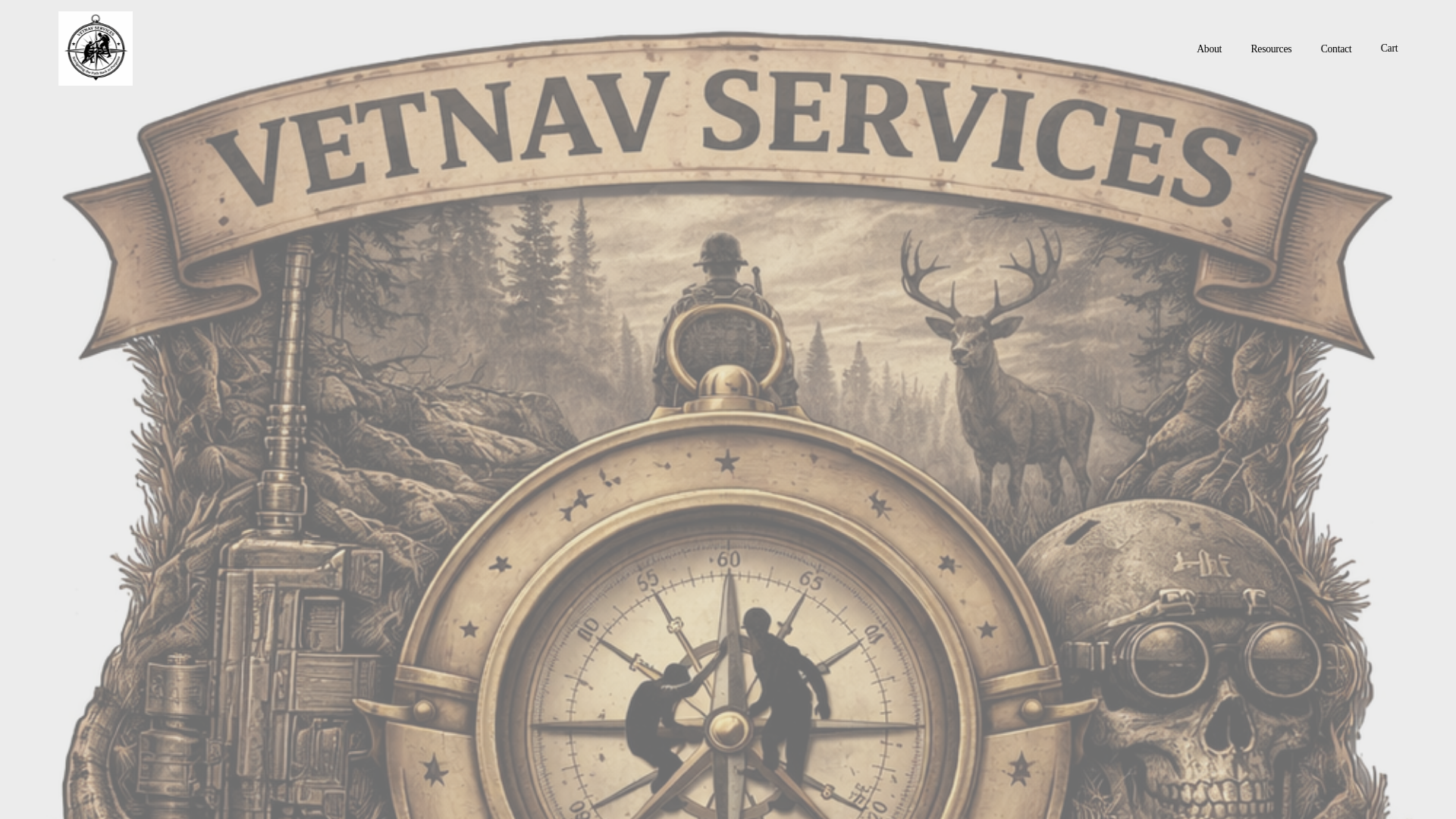 website screenshot of https://vetnavservices.com