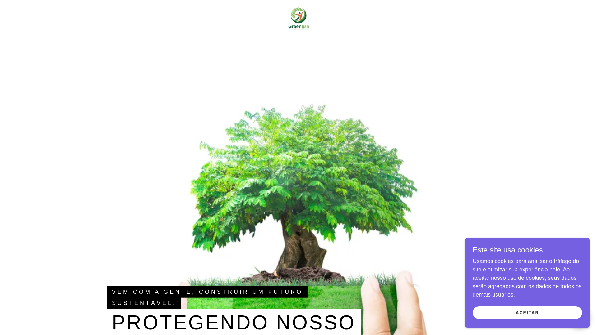 website screenshot of https://institutogreenfish.org