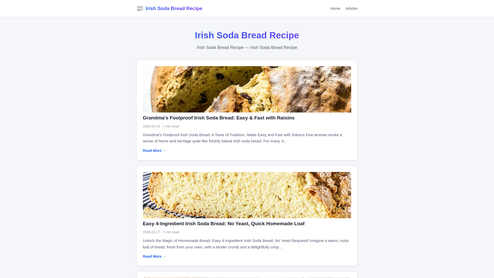 website screenshot of https://irish-soda-bread-recipe.pages.dev/