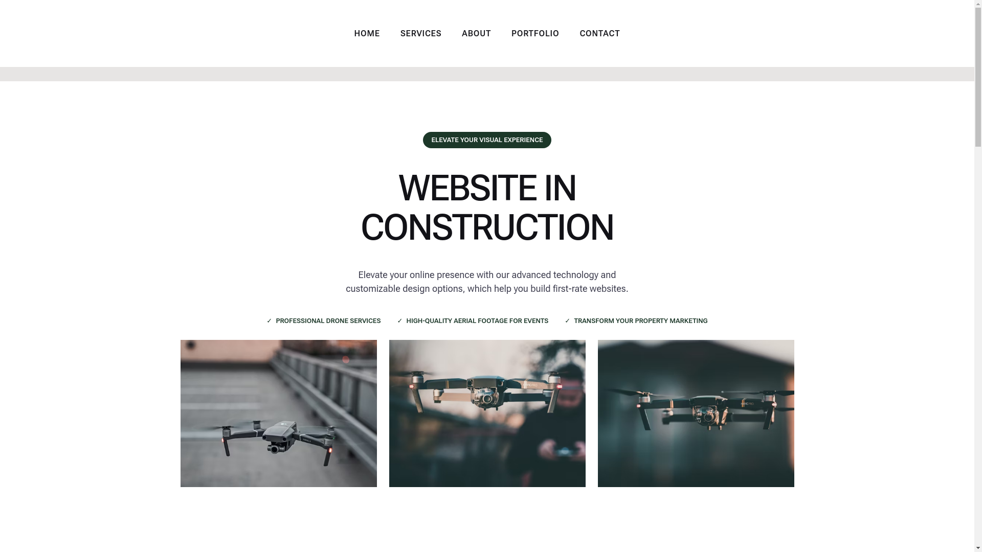 website screenshot of https://mrdaerialsolutions.com/