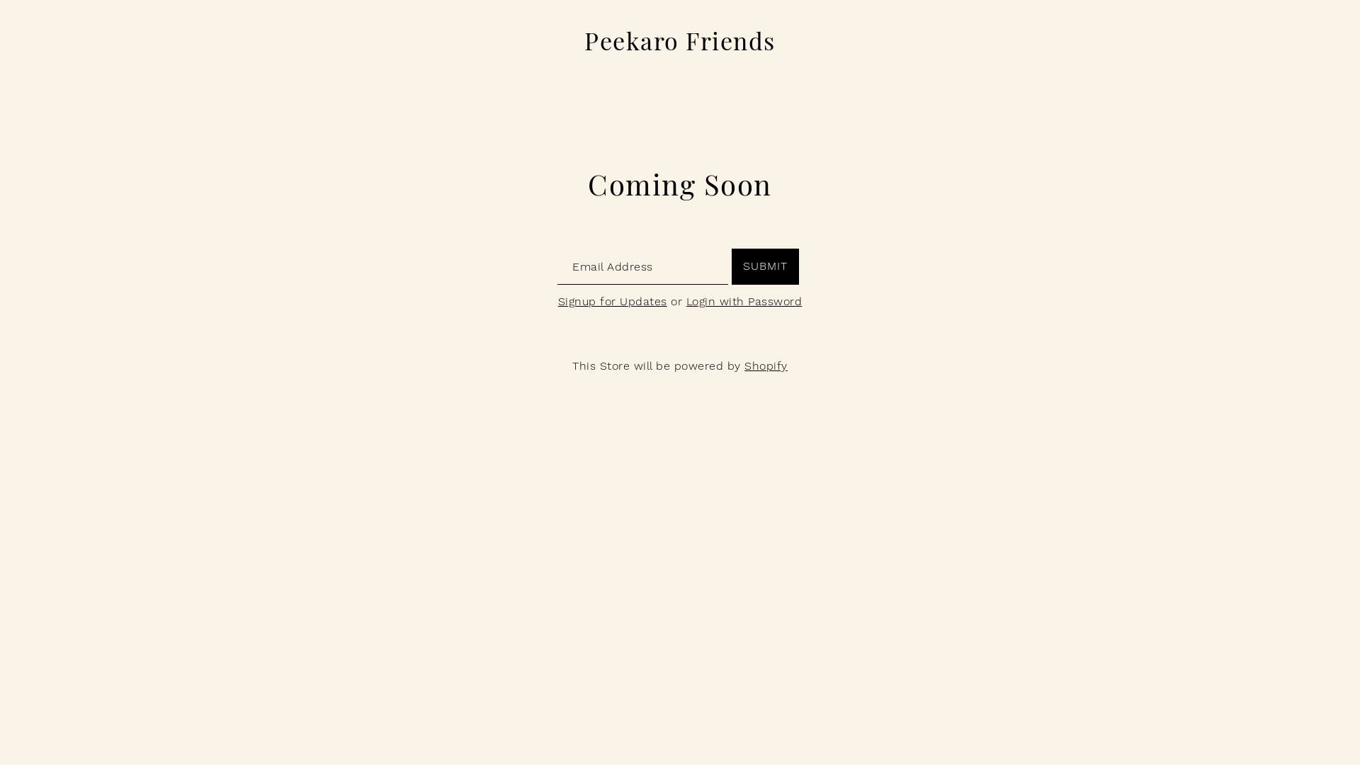 website screenshot of https://peekaroofriends.shop/