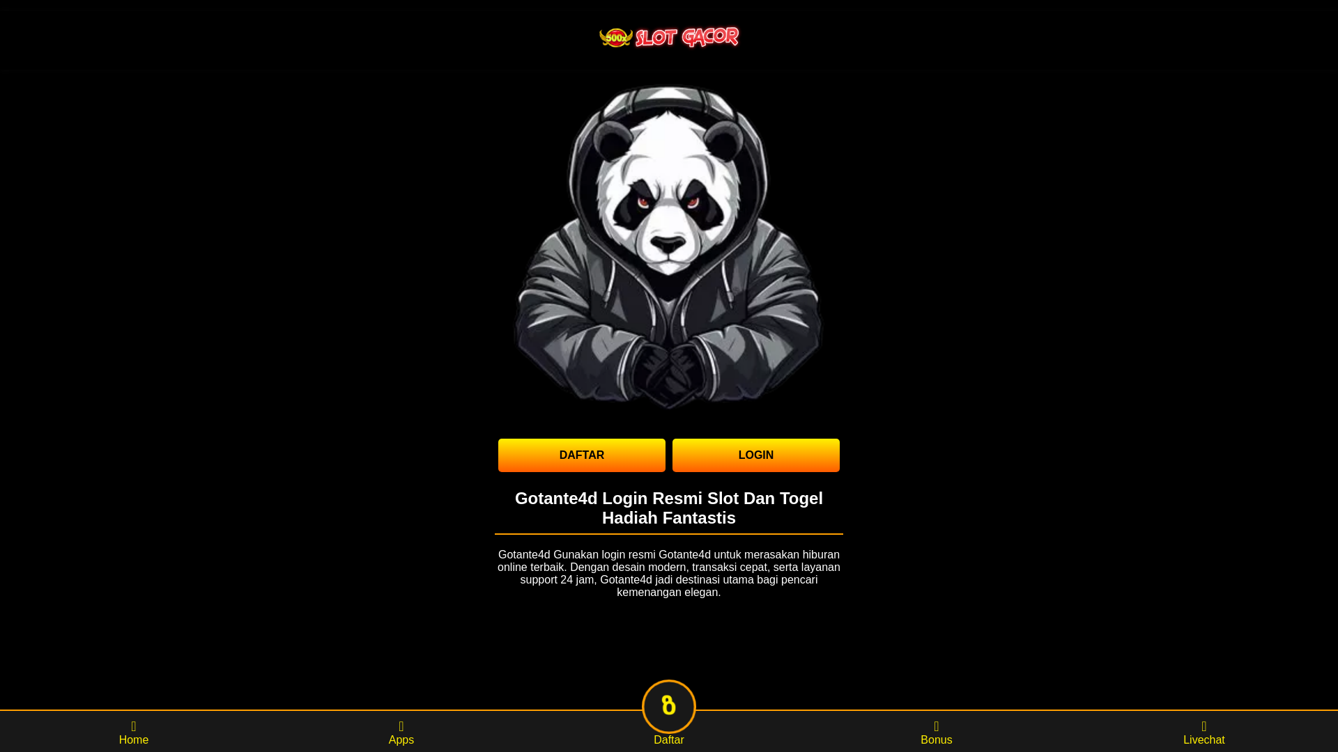 website screenshot of https://gotante4d.pages.dev/