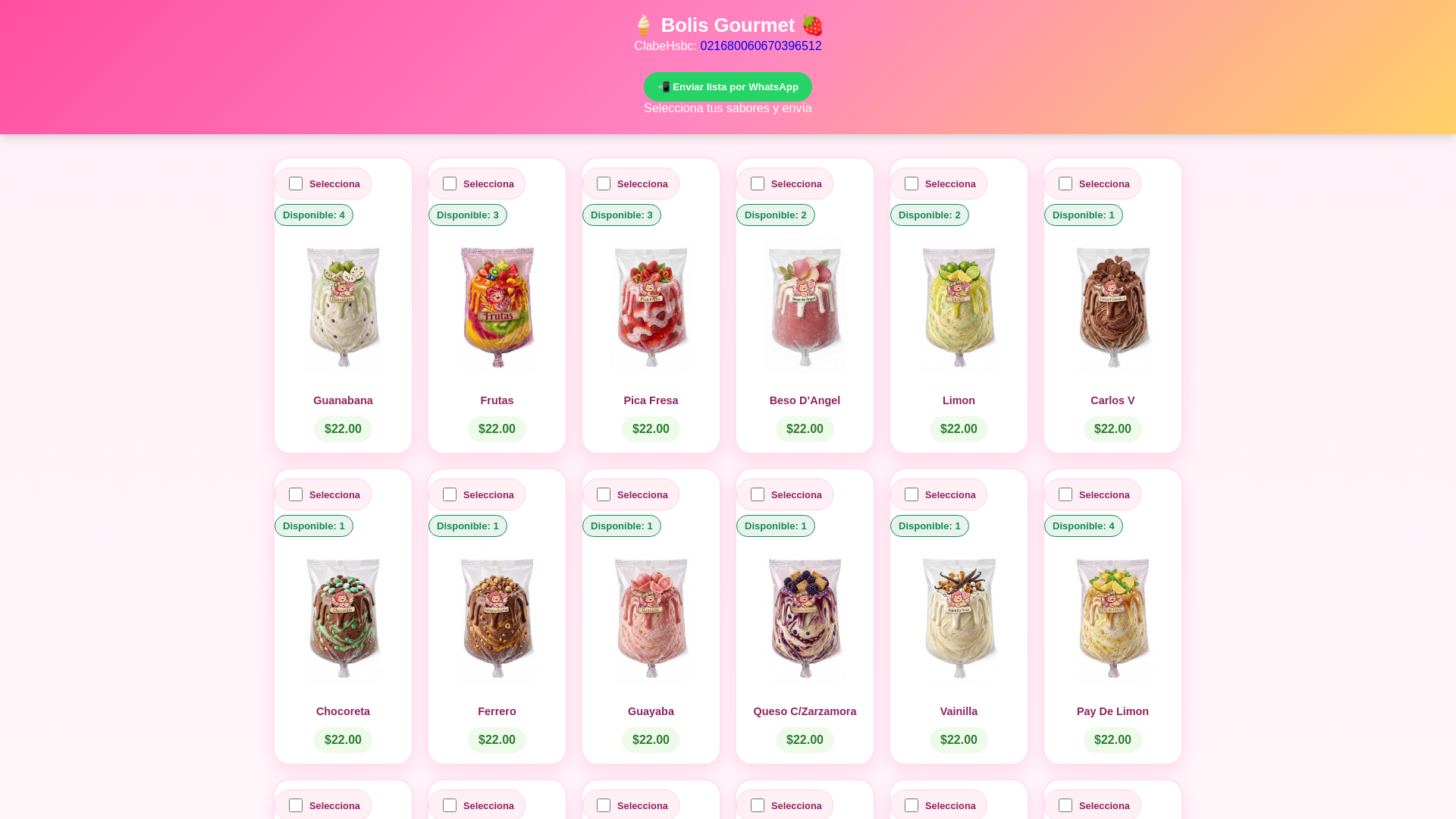 website screenshot of https://hielitosqro.com.mx