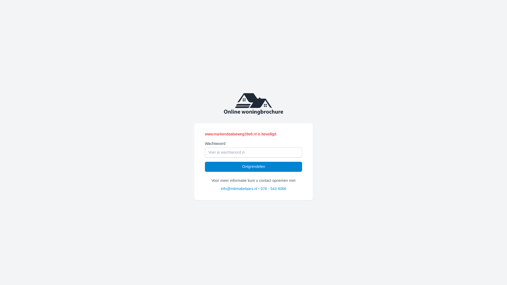 website screenshot of https://markendaalseweg28e6.nl/