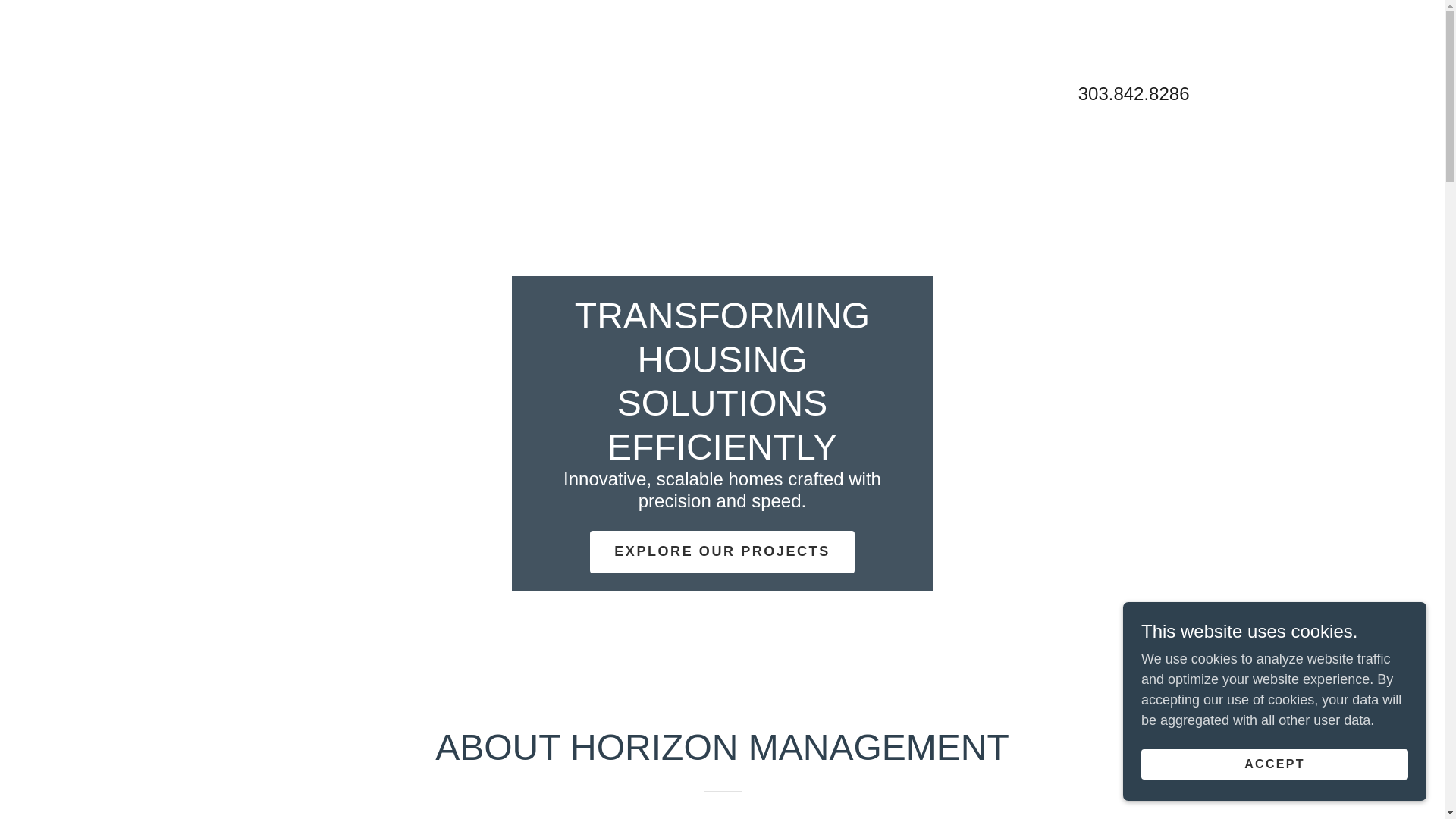 website screenshot of https://horizonmdg.com/