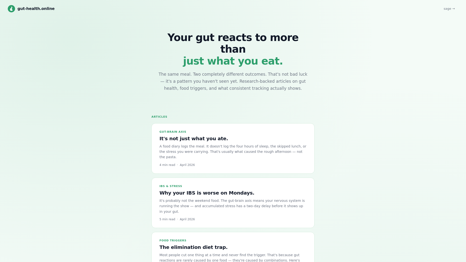 website screenshot of https://gut-health.pages.dev/