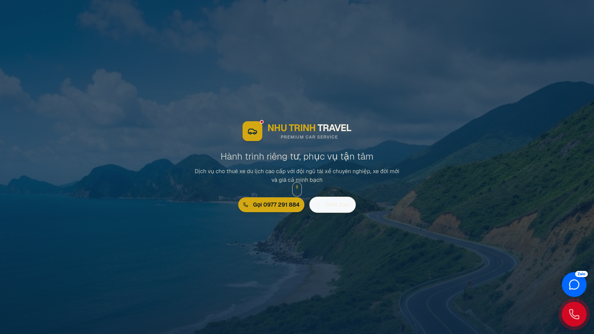 website screenshot of https://dulichnhutrinh.cloud/