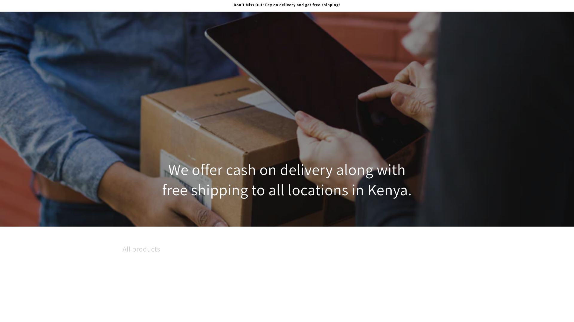 website screenshot of https://mykenyamall.store/