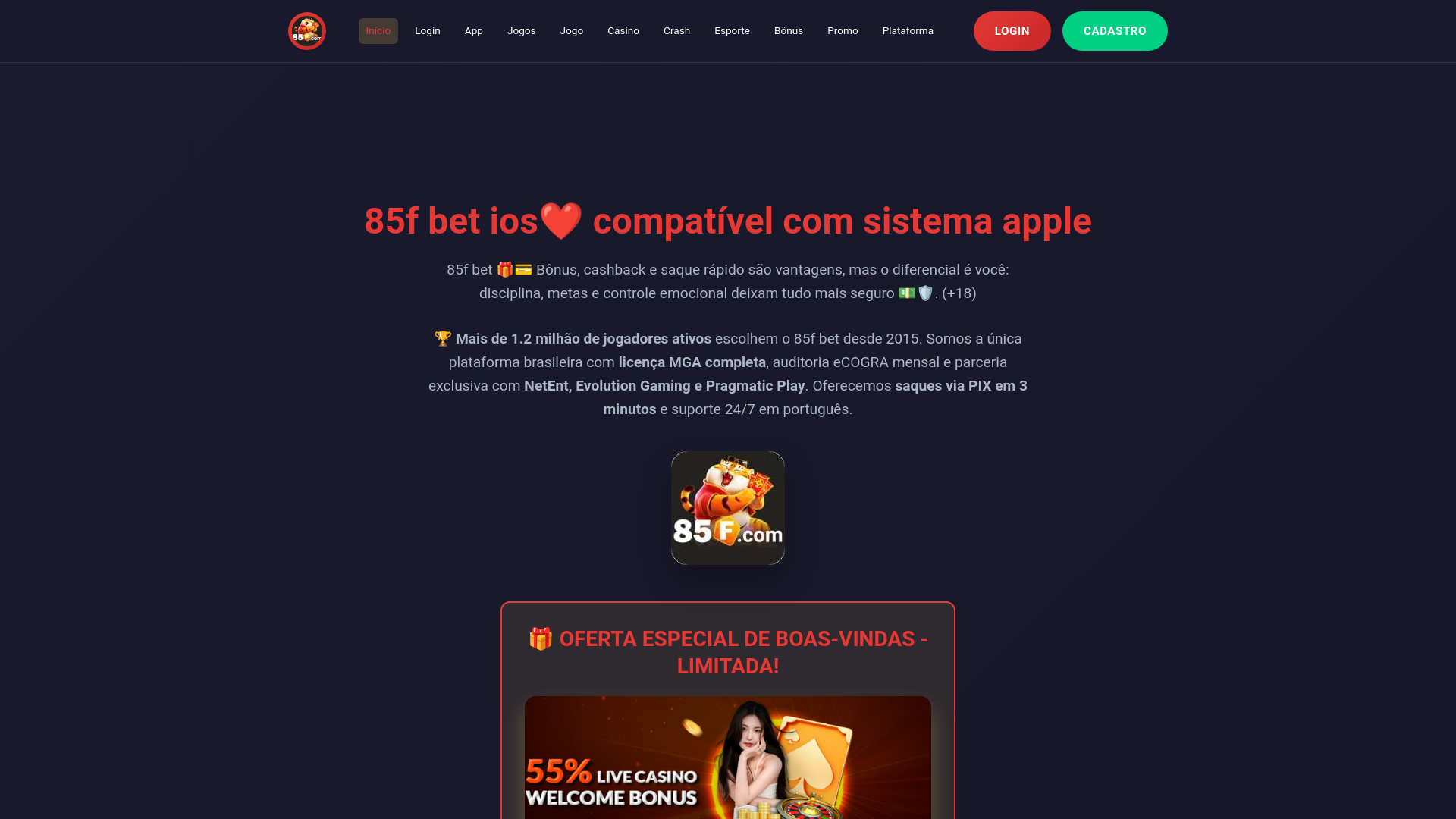 website screenshot of https://85fbeto.com/