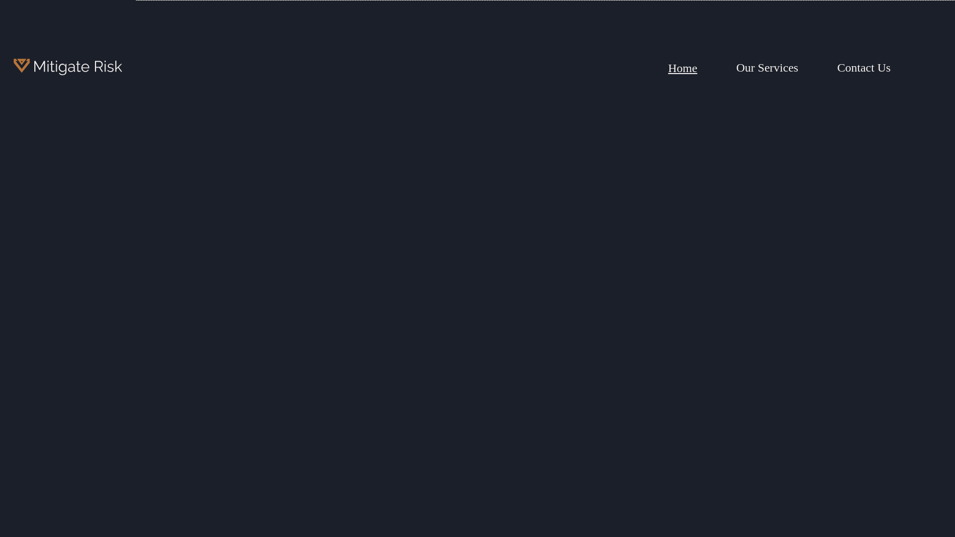 website screenshot of https://mitigaterisk.net/