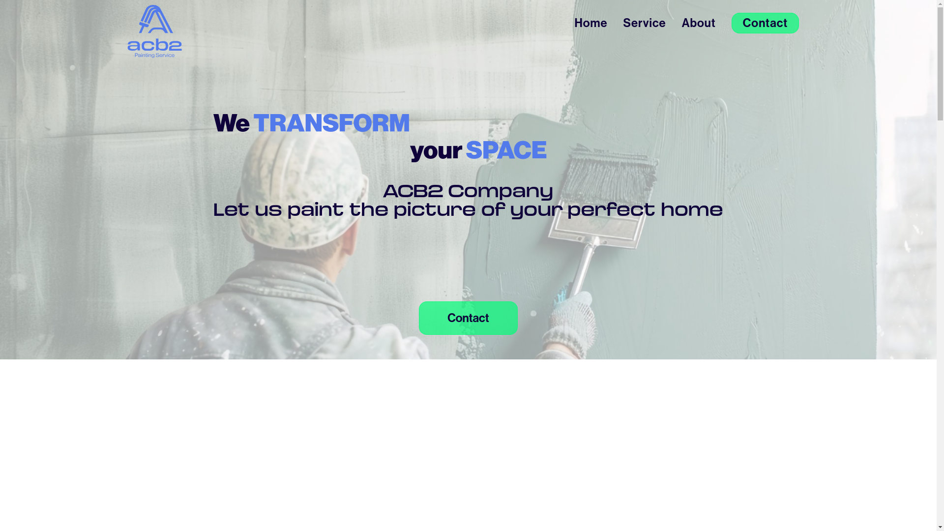 website screenshot of https://acb2-painting-services.com/