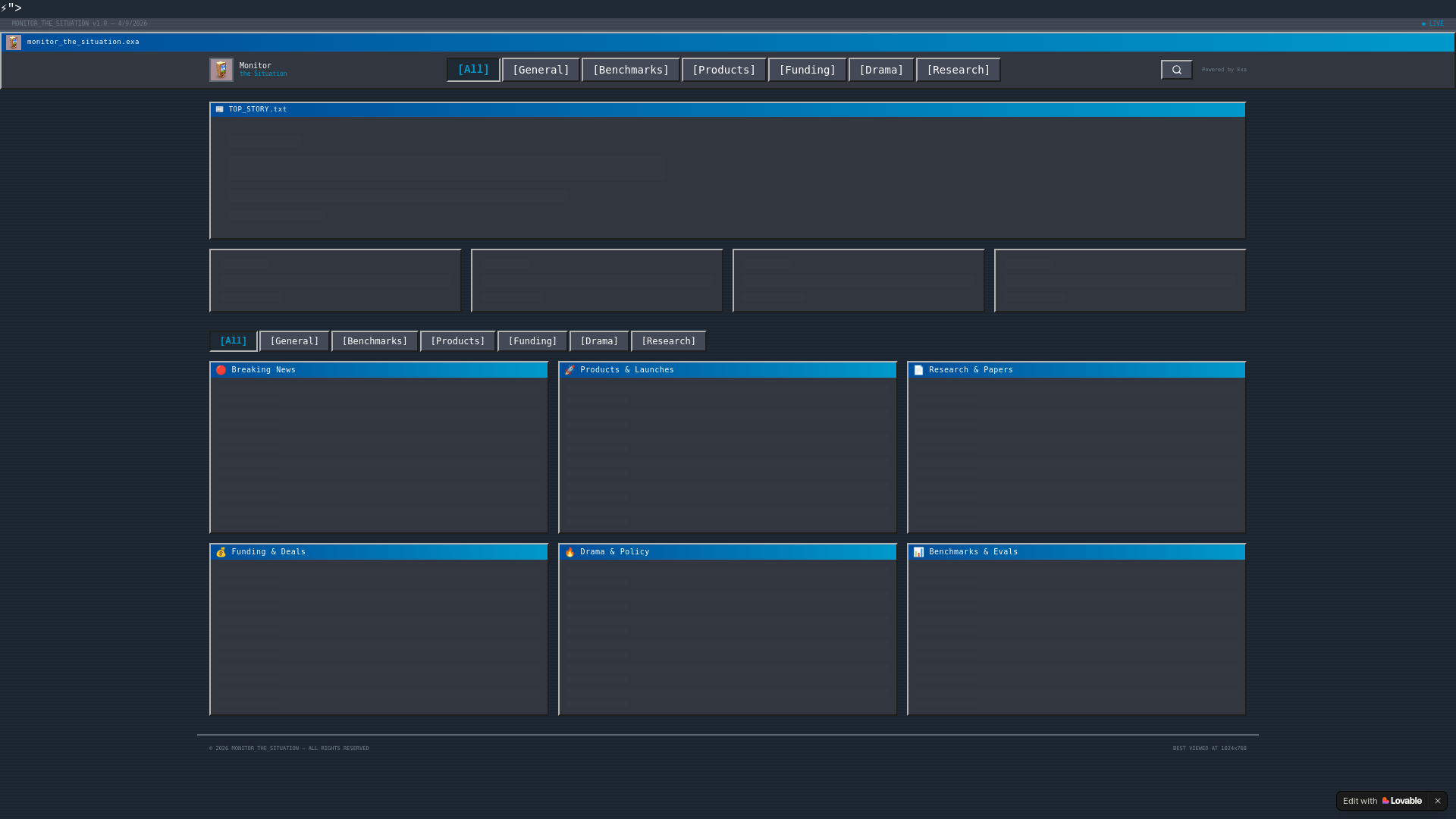 website screenshot of https://monitor-the-situation.online