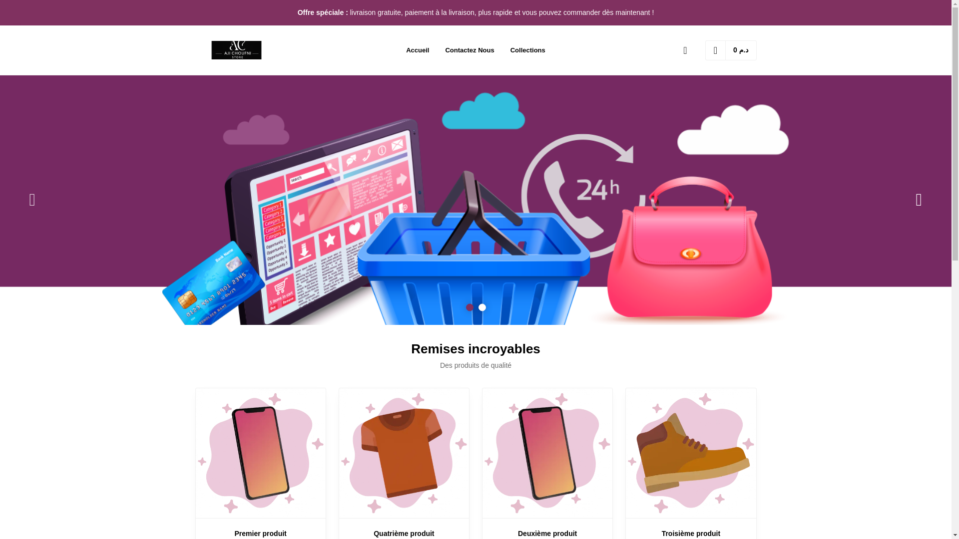 website screenshot of https://choufni.store/