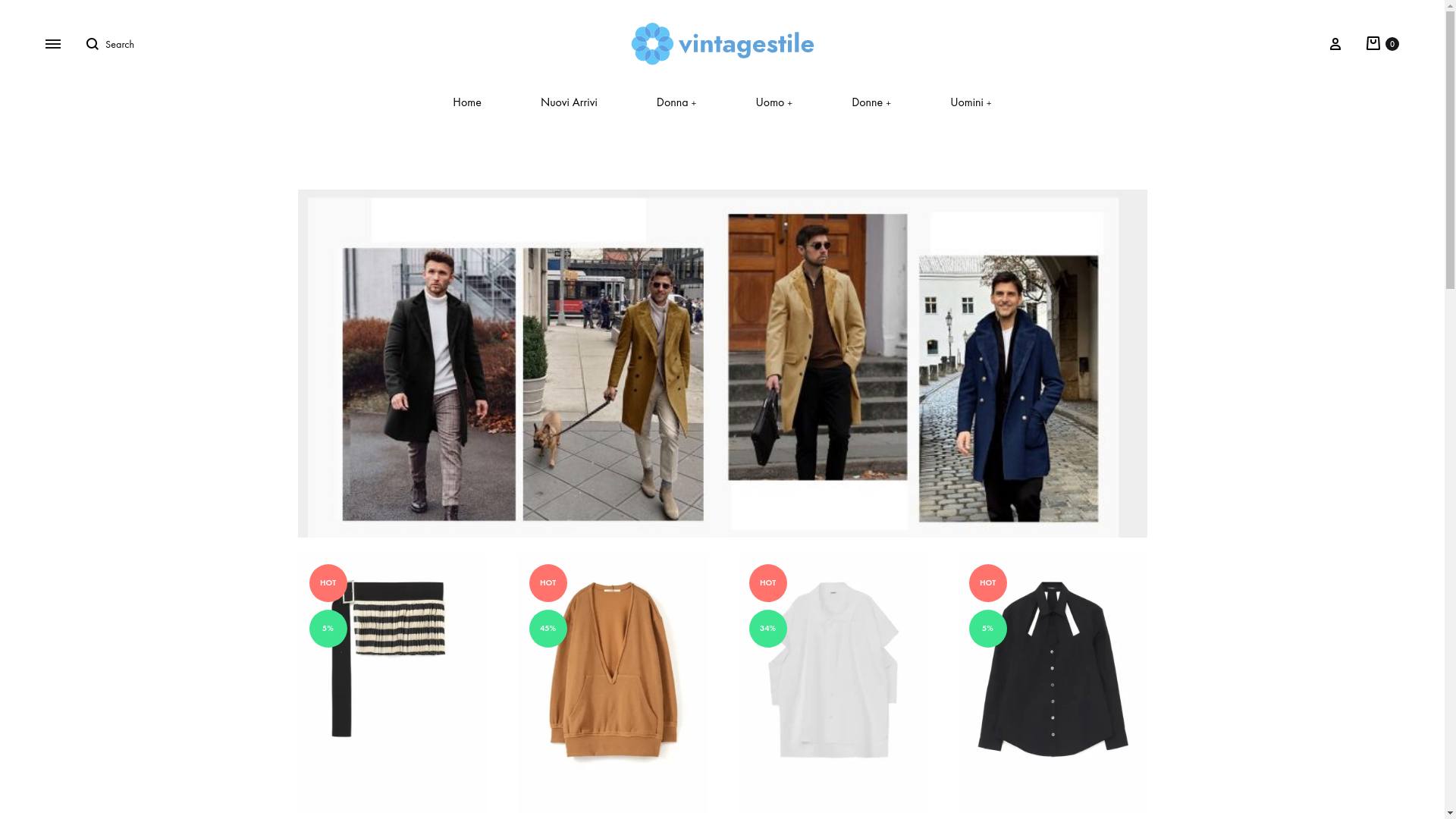 website screenshot of https://vintagestile.it/