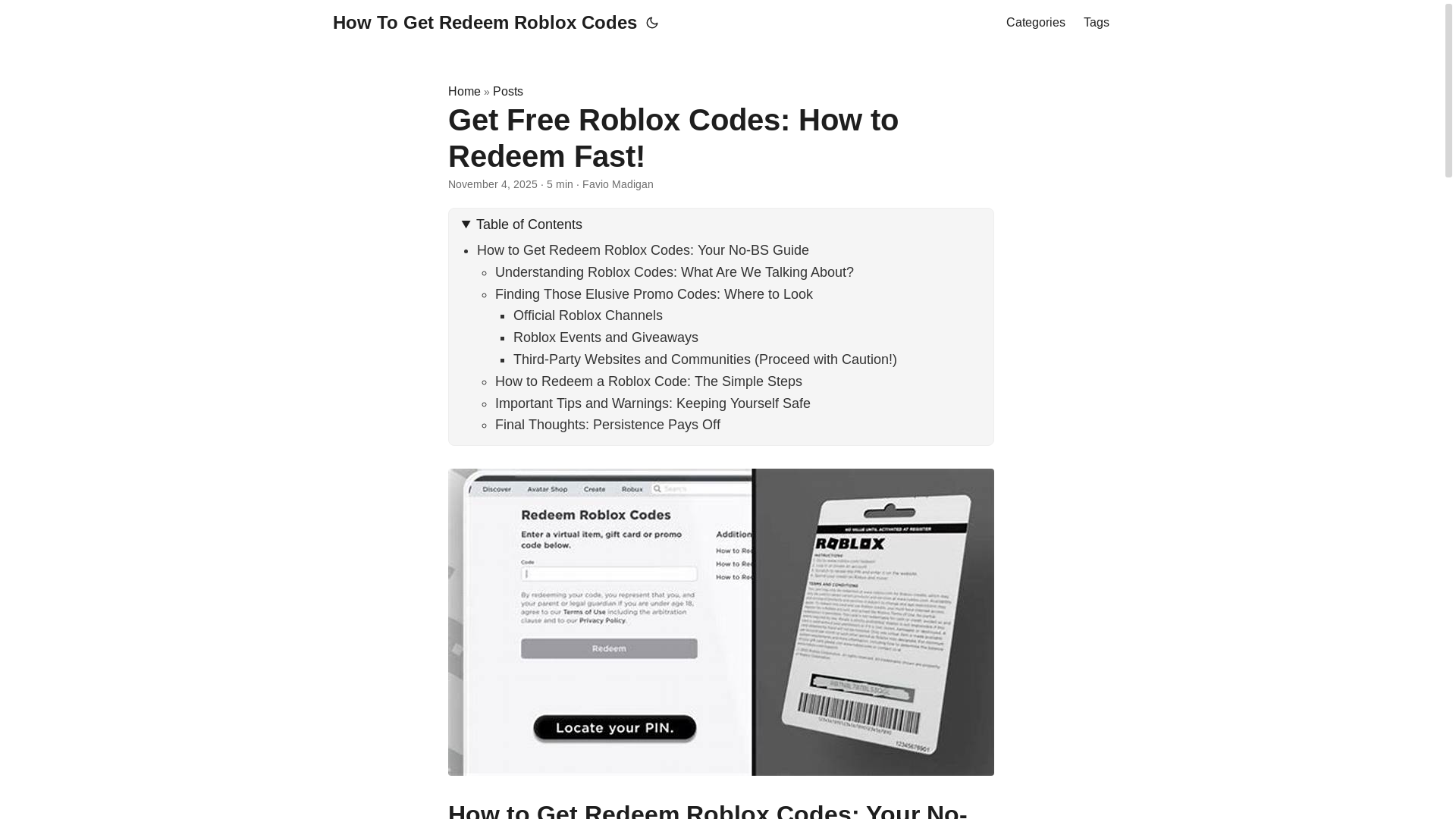 website screenshot of https://how-to-get-redeem-roblox-codes.pages.dev/