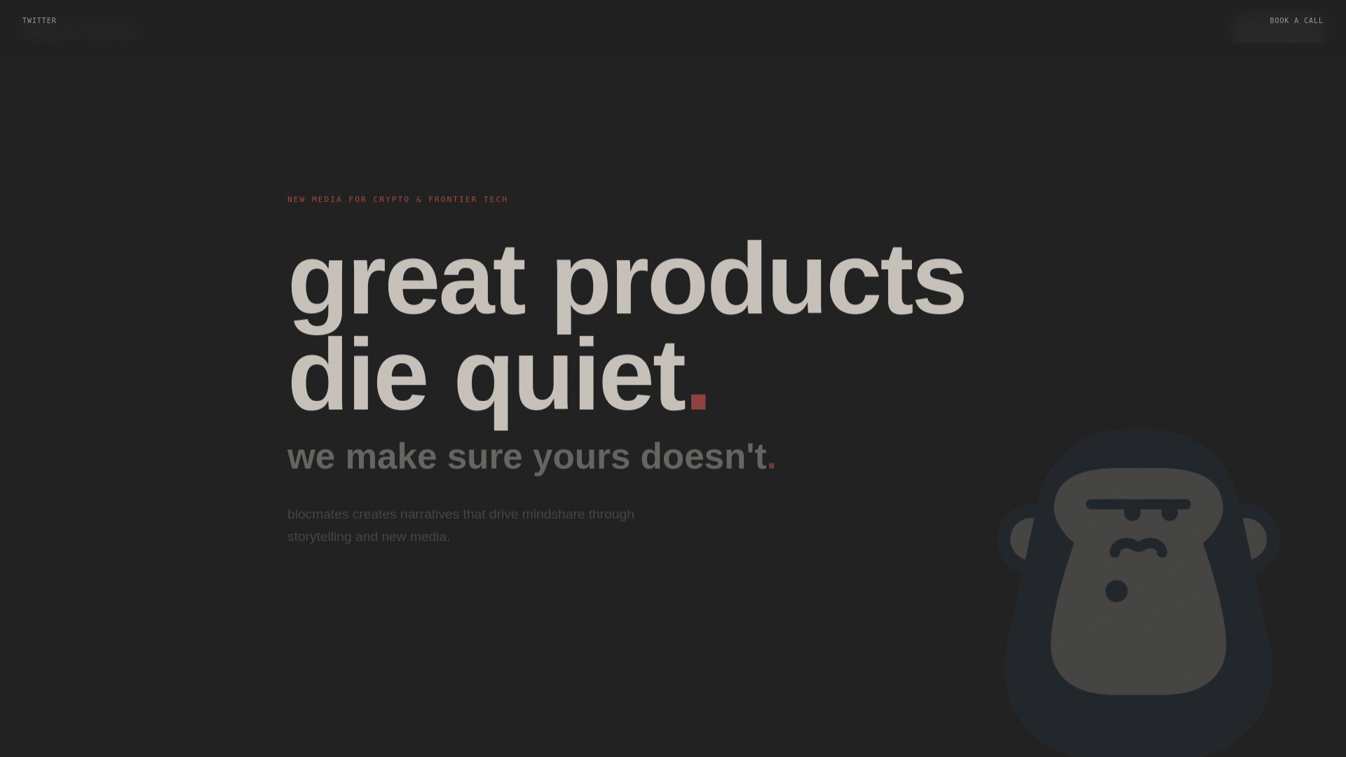 website screenshot of https://blocmatespartners.com