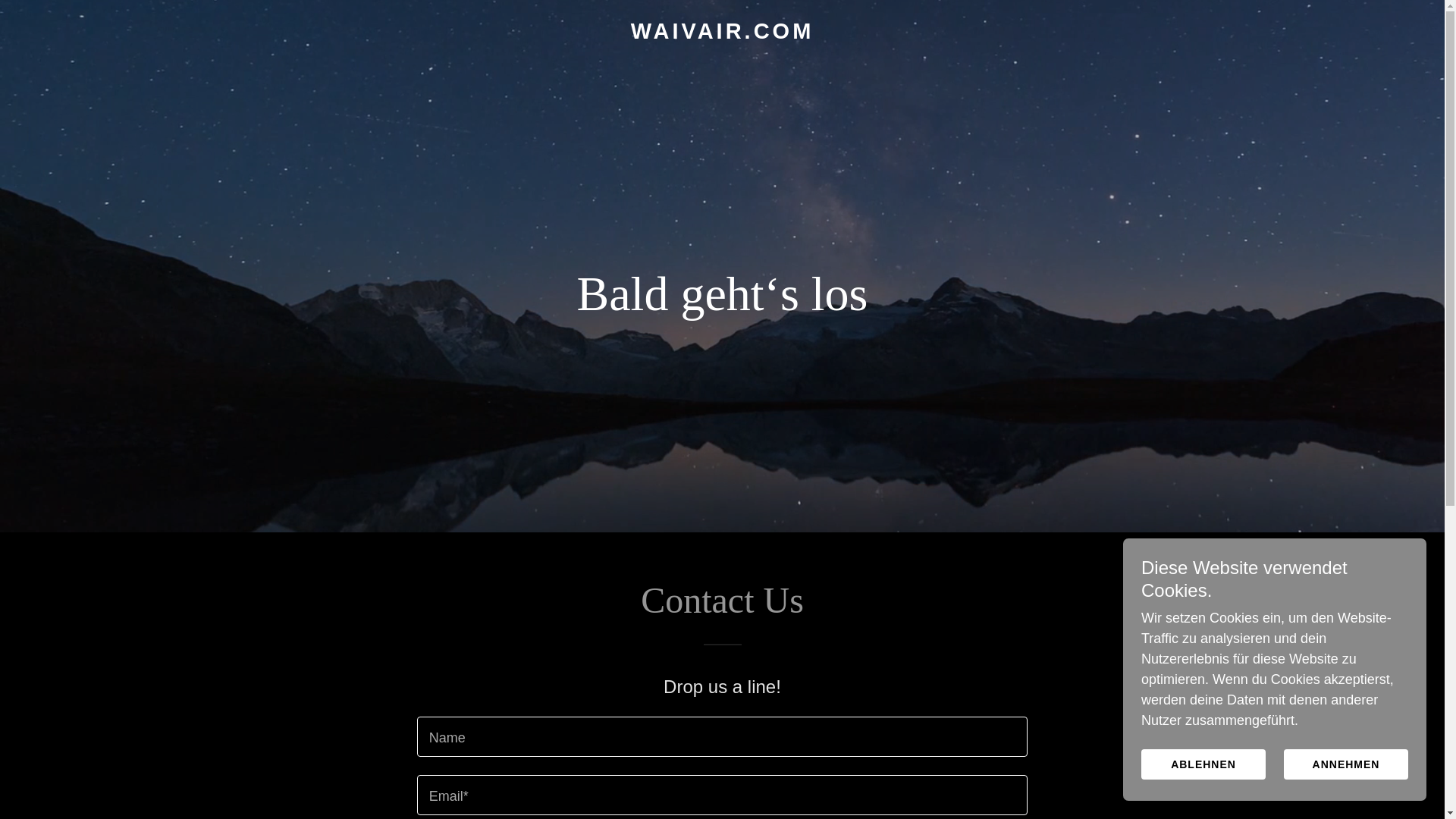 website screenshot of https://waivair.com/