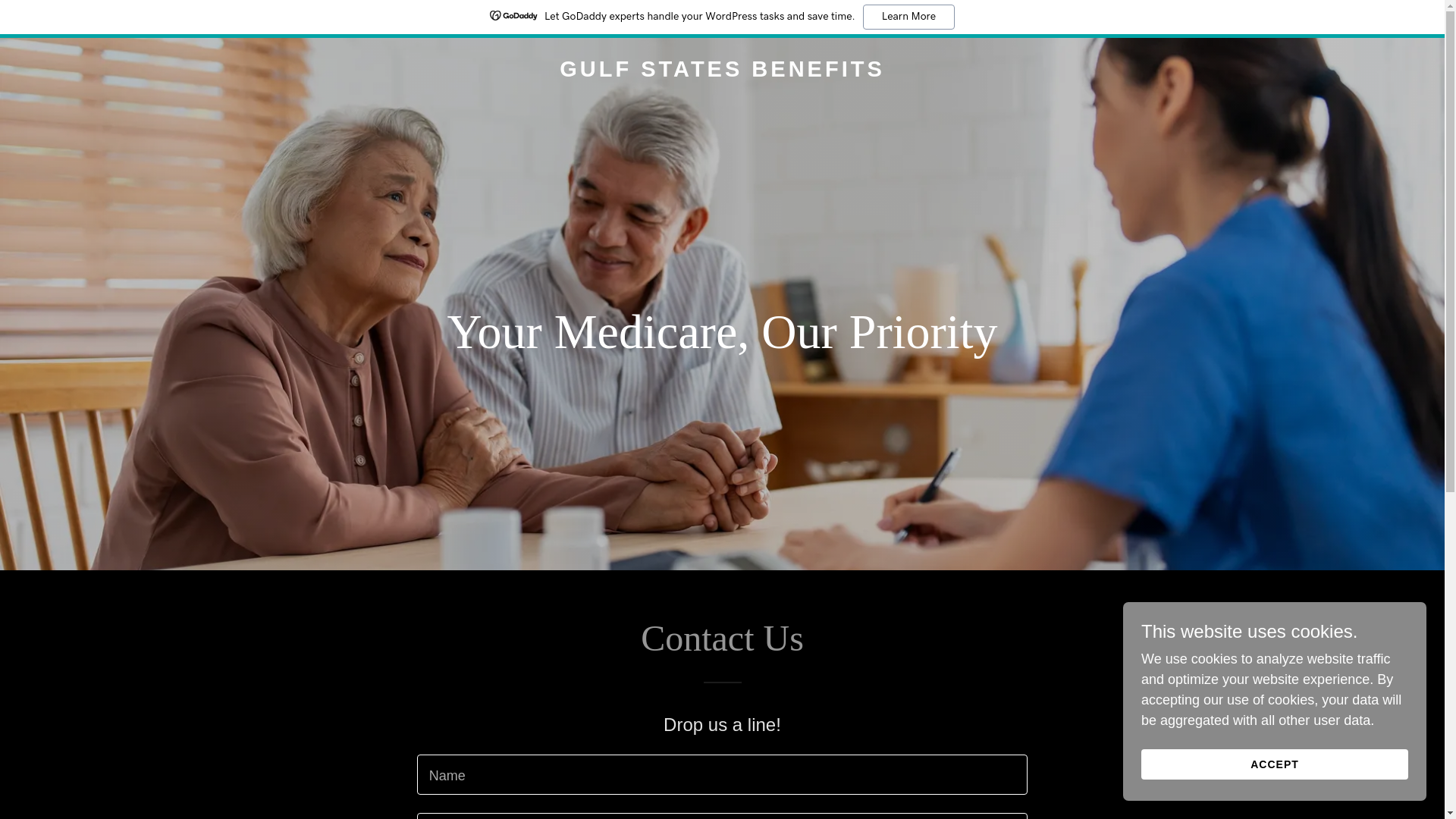 website screenshot of https://gulfstatesbenefits.com/