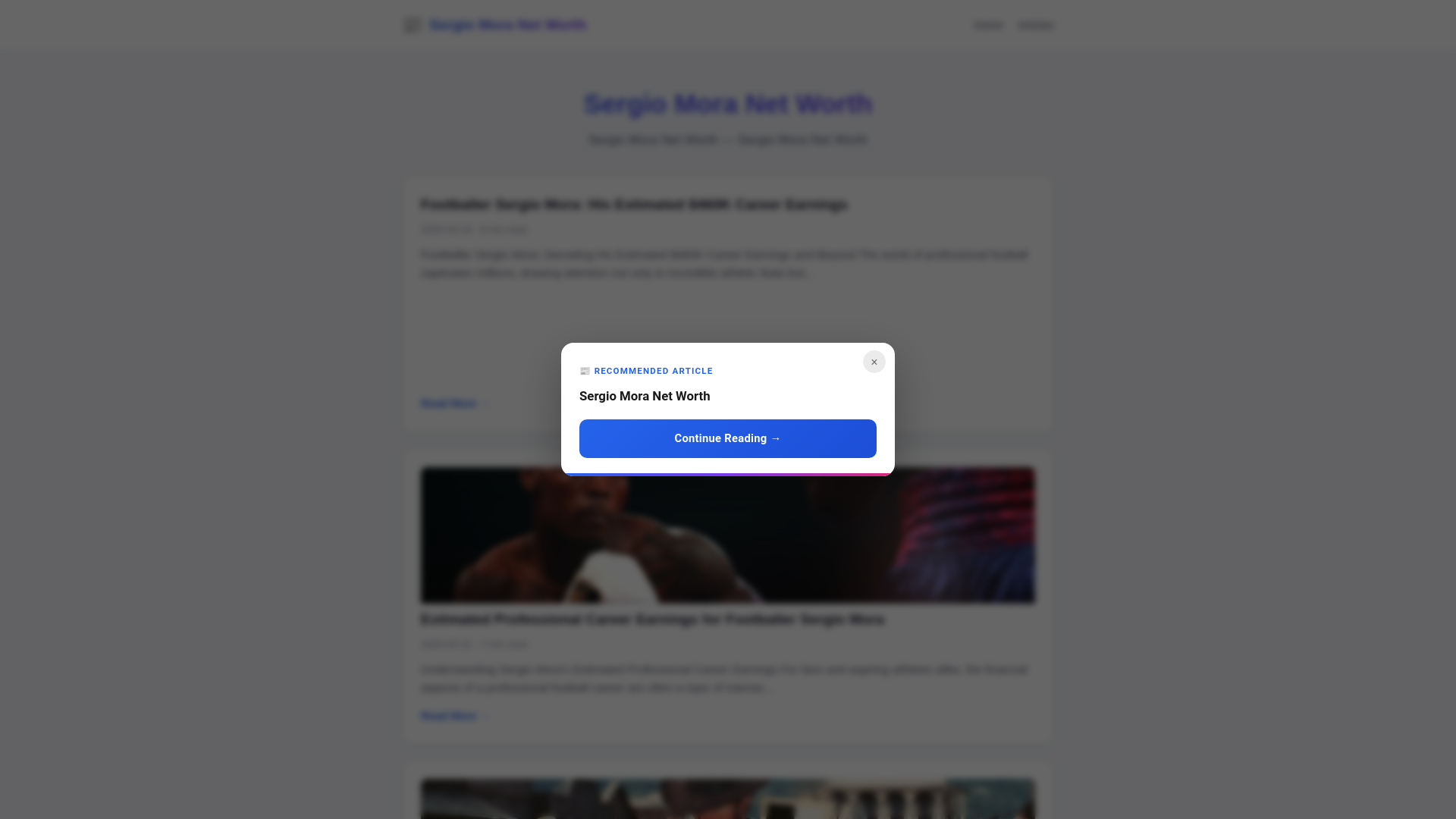 website screenshot of https://sergio-mora-net-worth.pages.dev/