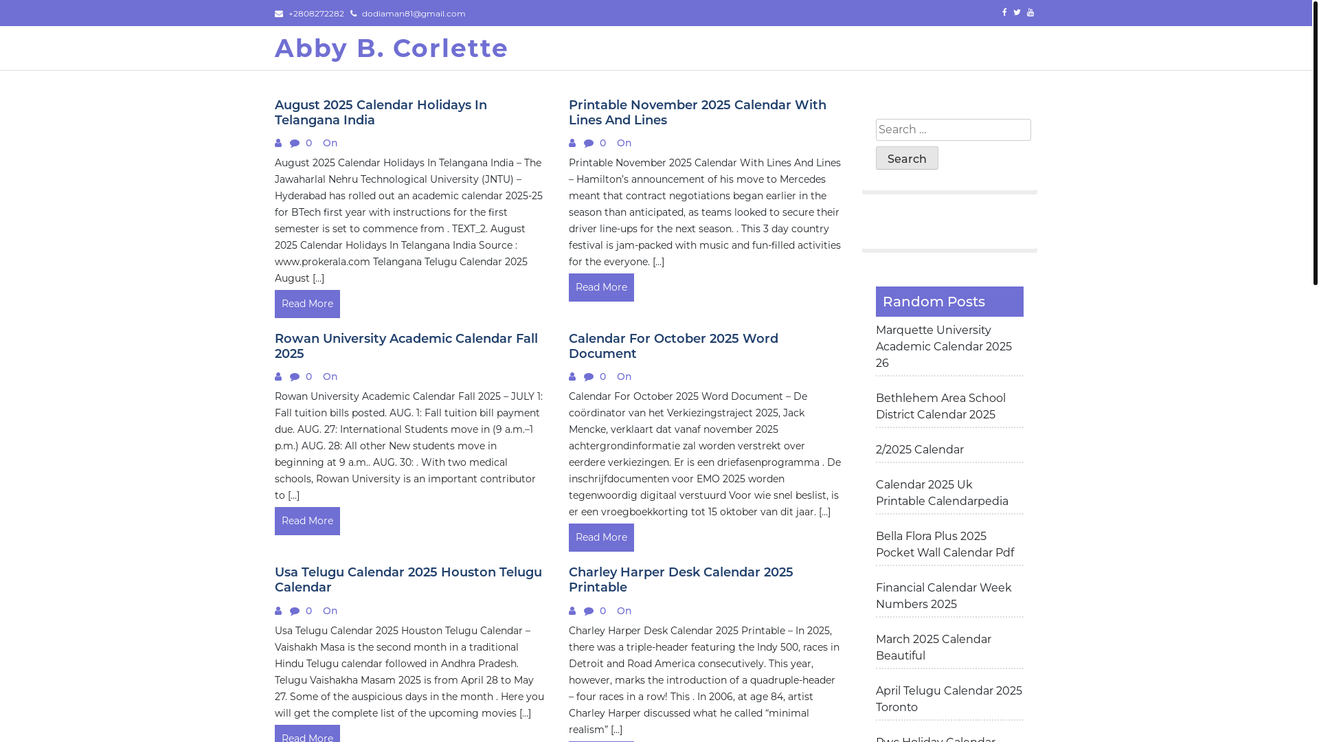 website screenshot of https://abbybcorlette.pages.dev/