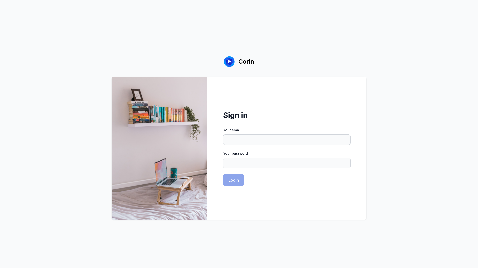 website screenshot of https://corin-dashboard-stg.pages.dev/