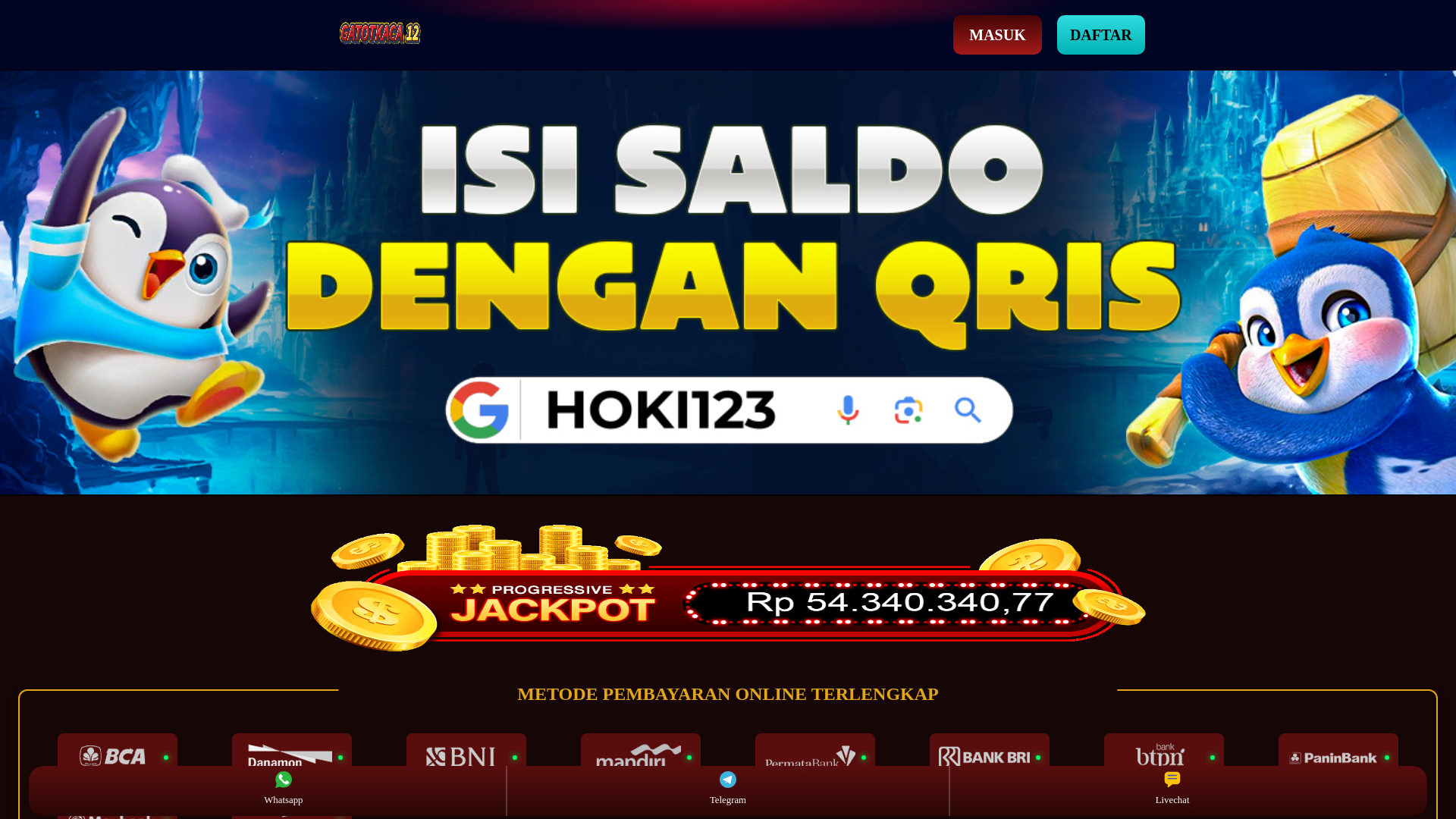 website screenshot of https://gatotkaca12.com