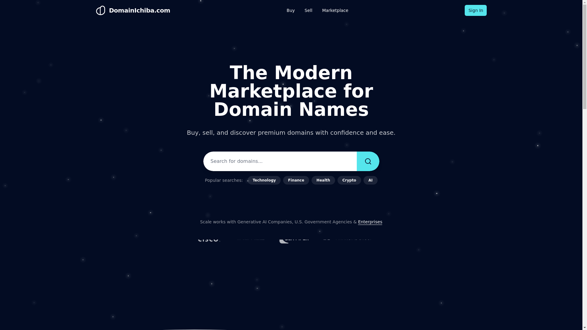 website screenshot of https://domain-ichiba.pages.dev/