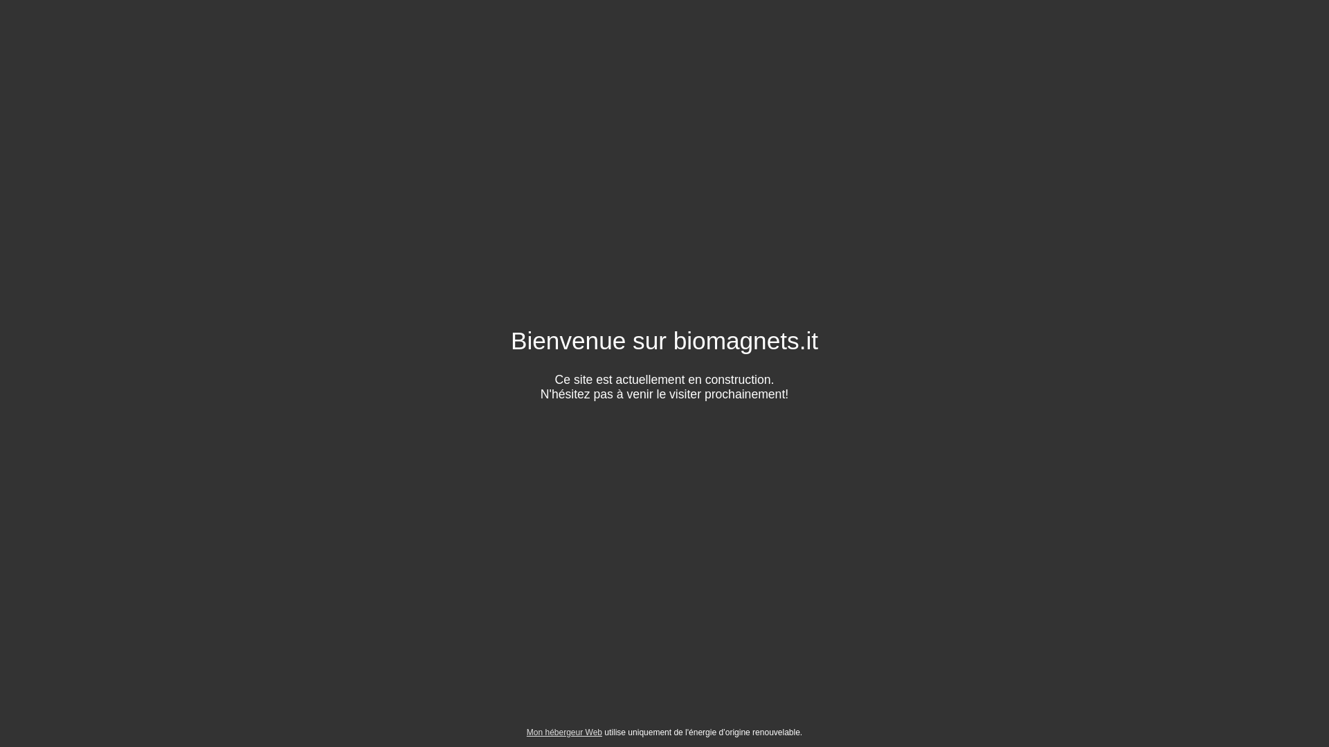website screenshot of https://biomagnets.it/