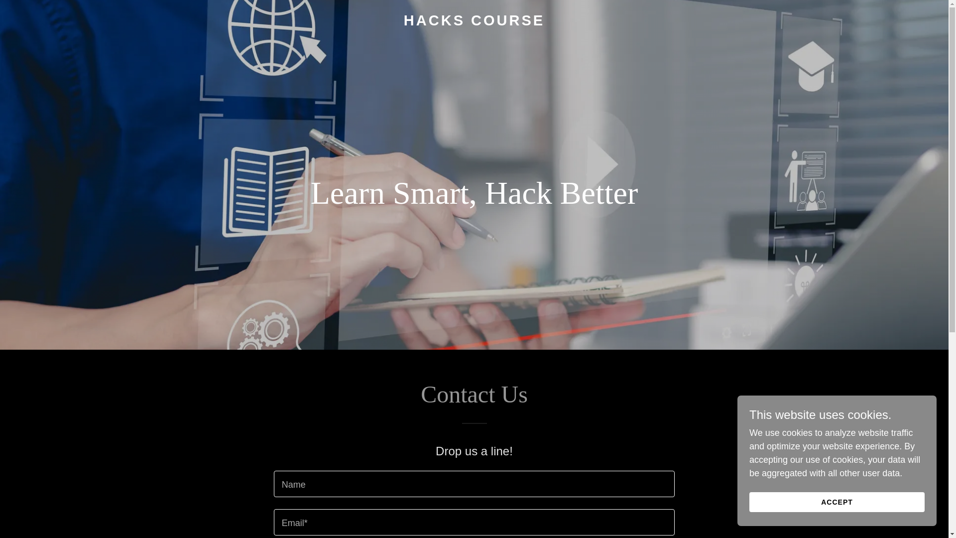 website screenshot of https://hackscourse.com/