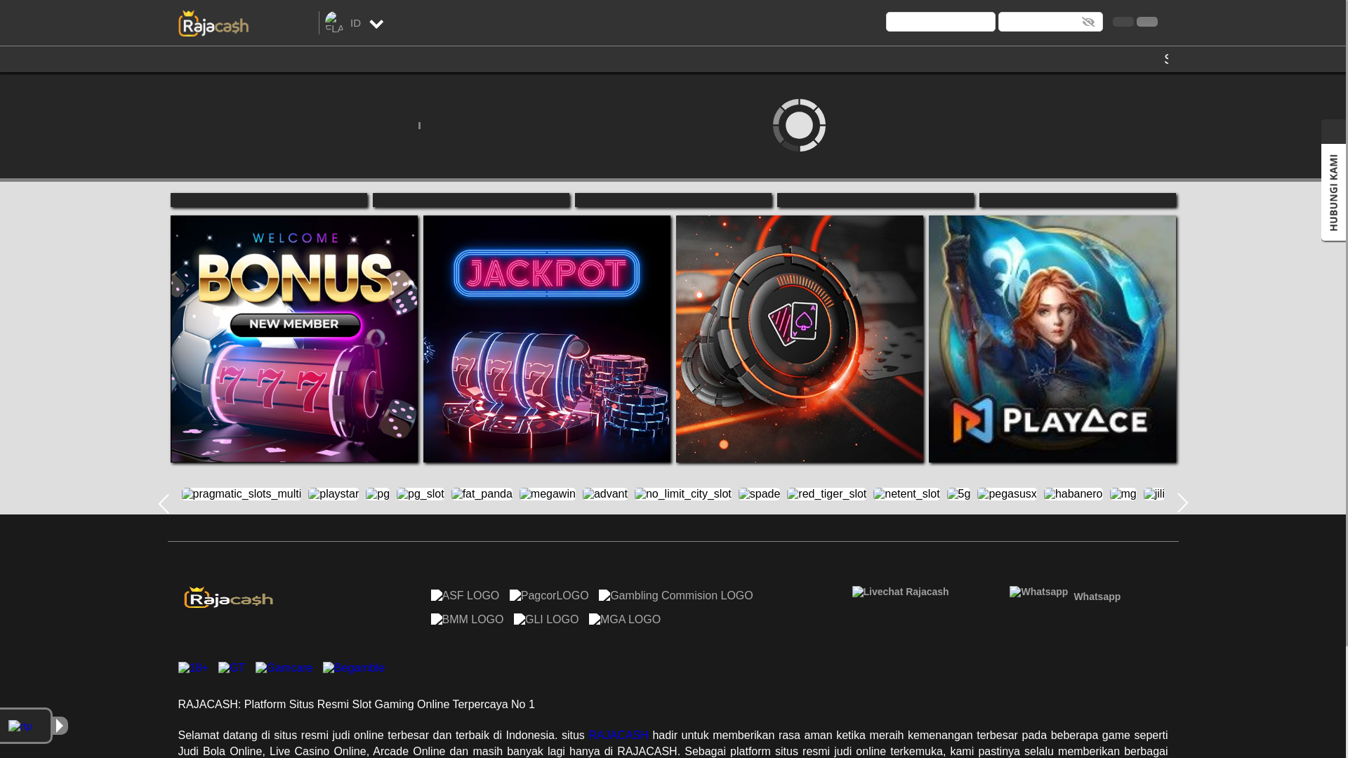 website screenshot of https://rajacash9c.makeup/