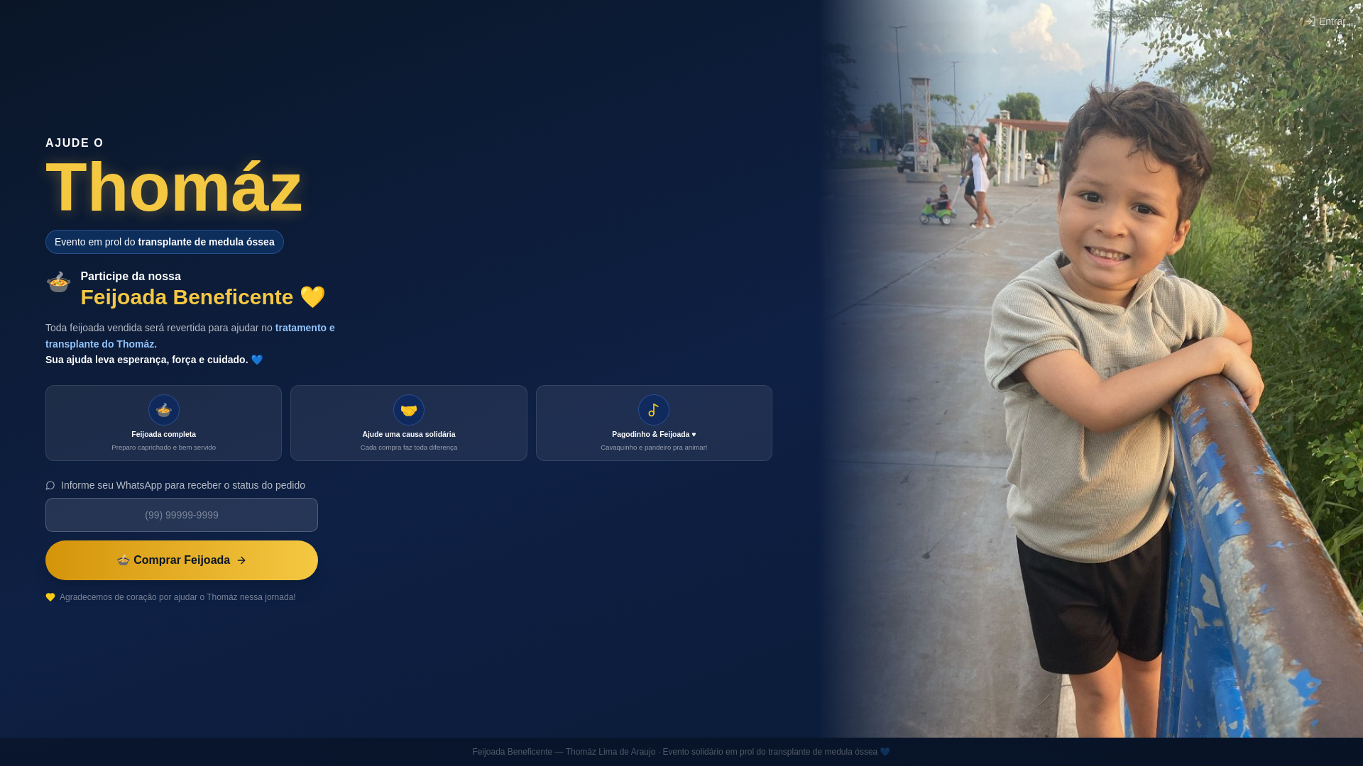 website screenshot of https://ajudeothomaz.pages.dev/