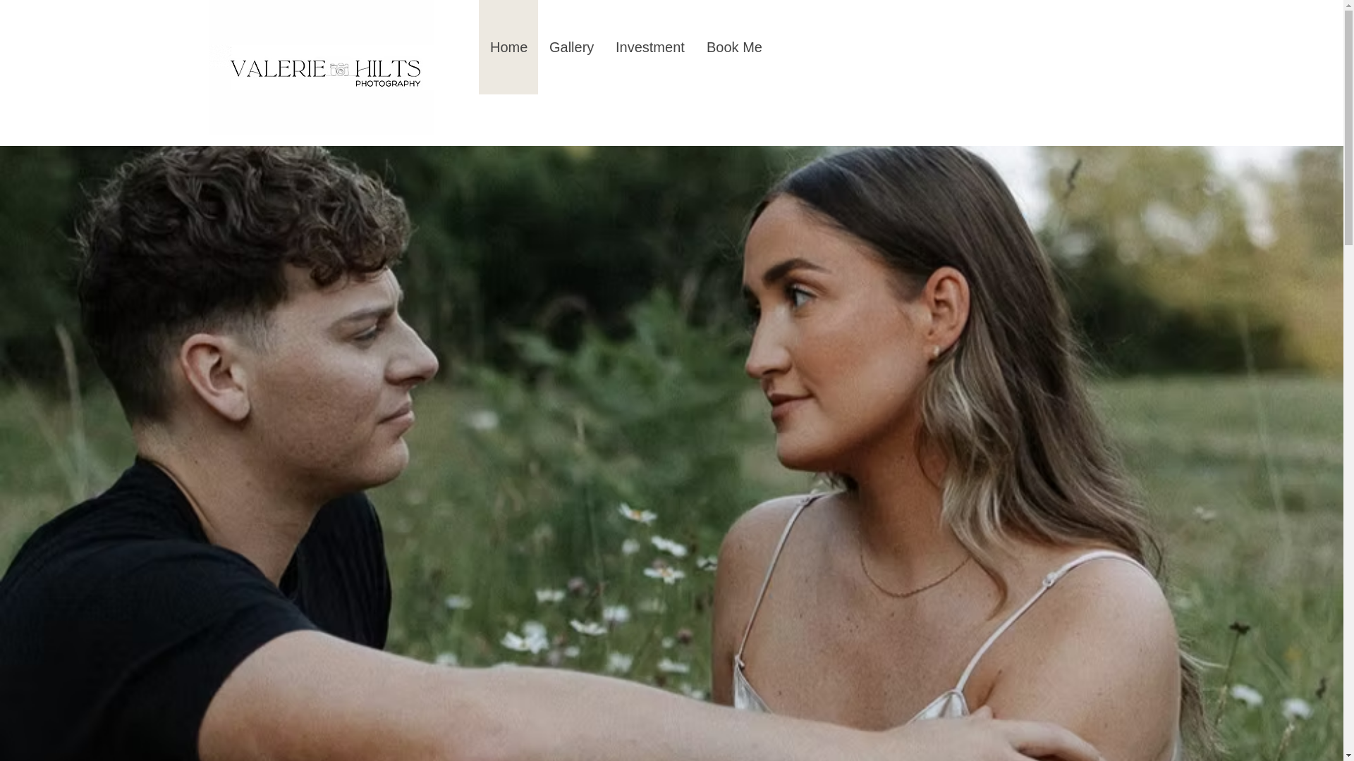 website screenshot of https://valeriesarahphotography.com/