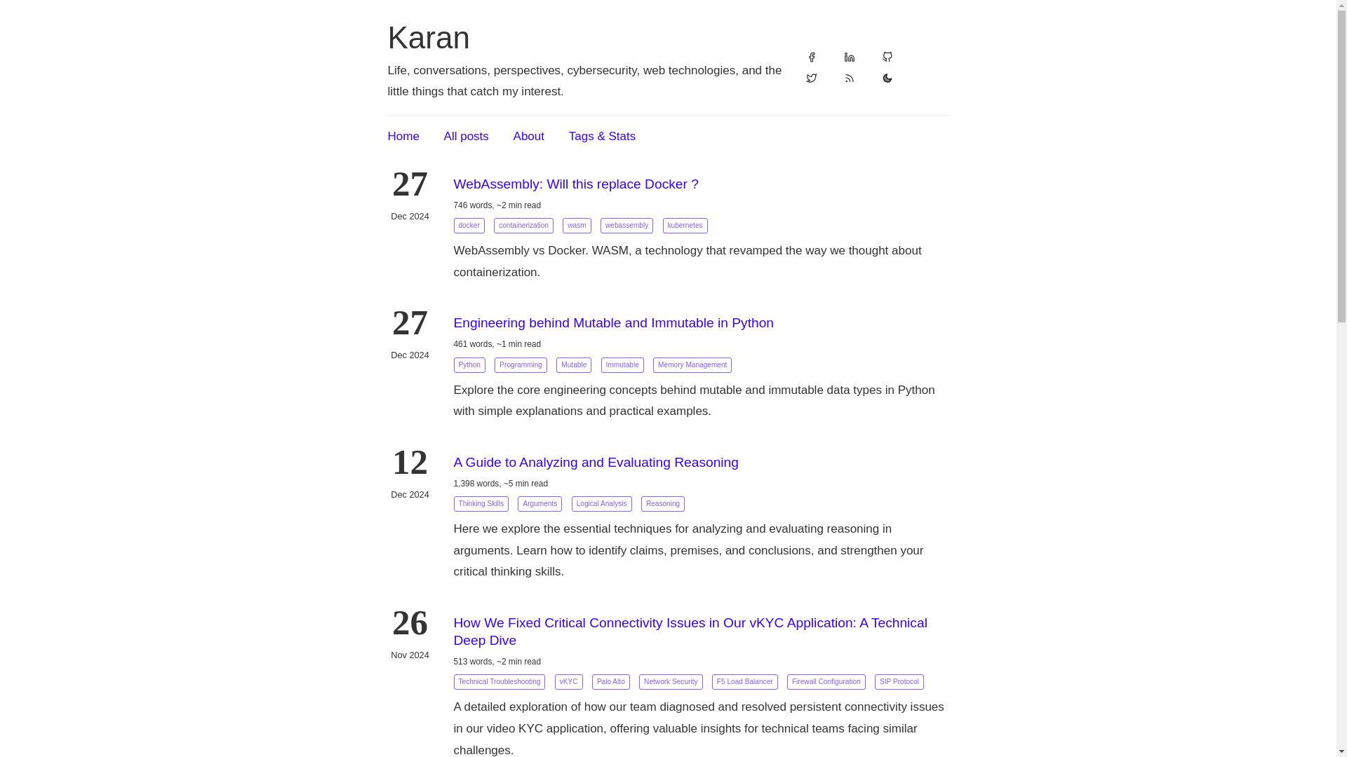 website screenshot of https://karankessy.pages.dev/