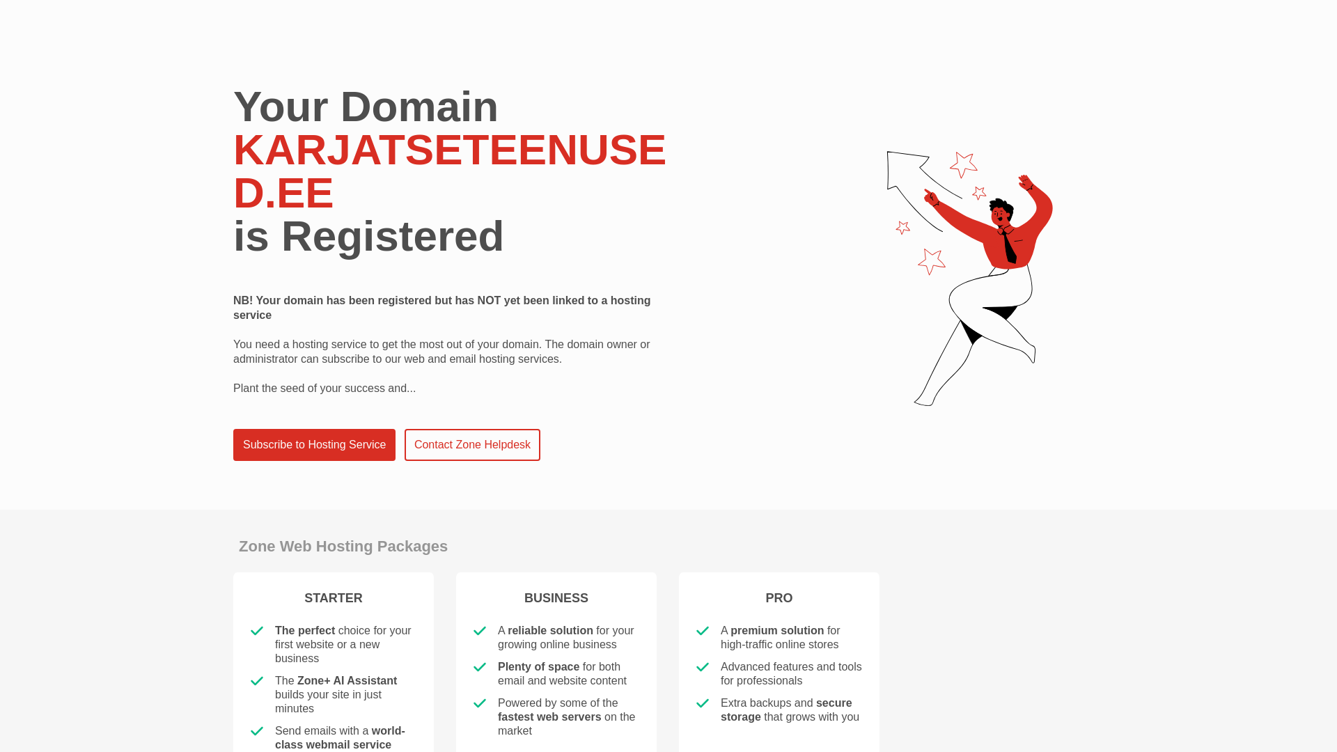 website screenshot of https://karjatseteenused.ee/