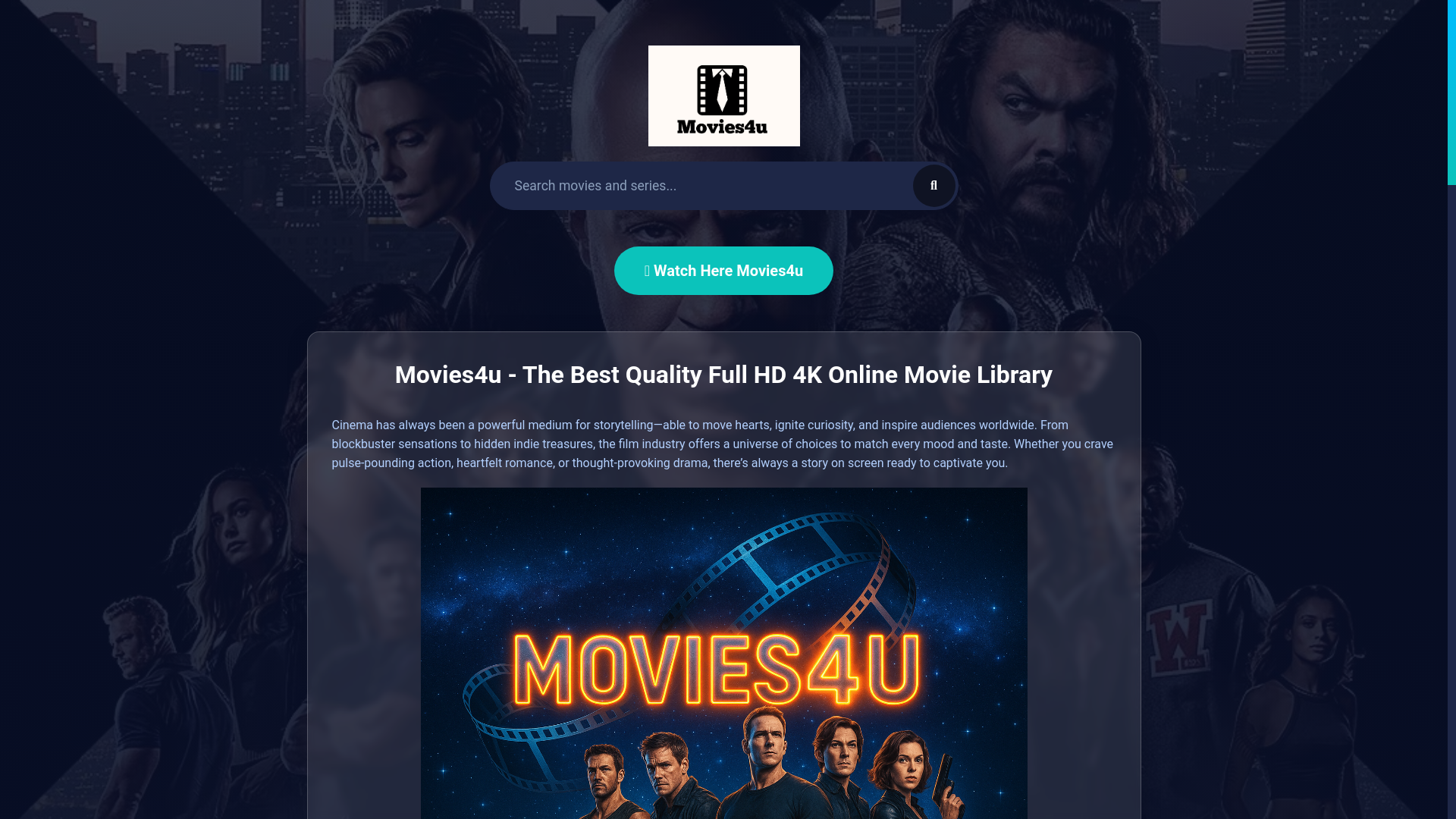 website screenshot of https://movies4u-im.pages.dev/