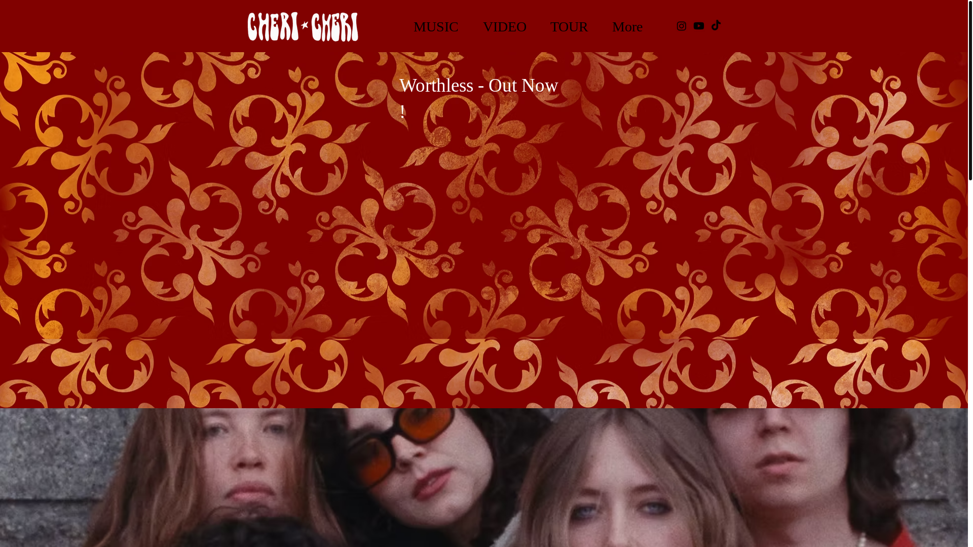 website screenshot of https://chericheriband.com/