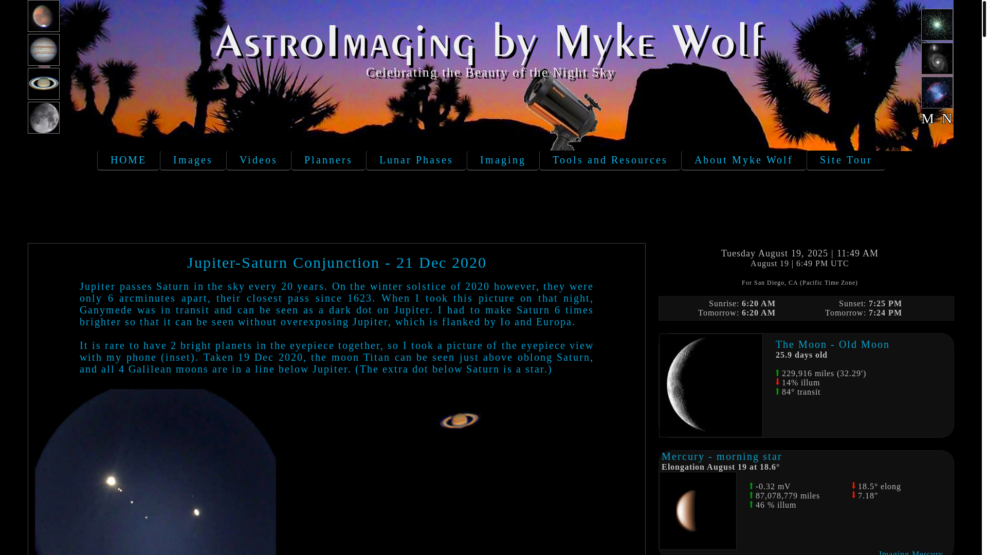 website screenshot of https://planetary-photo-opps.com/