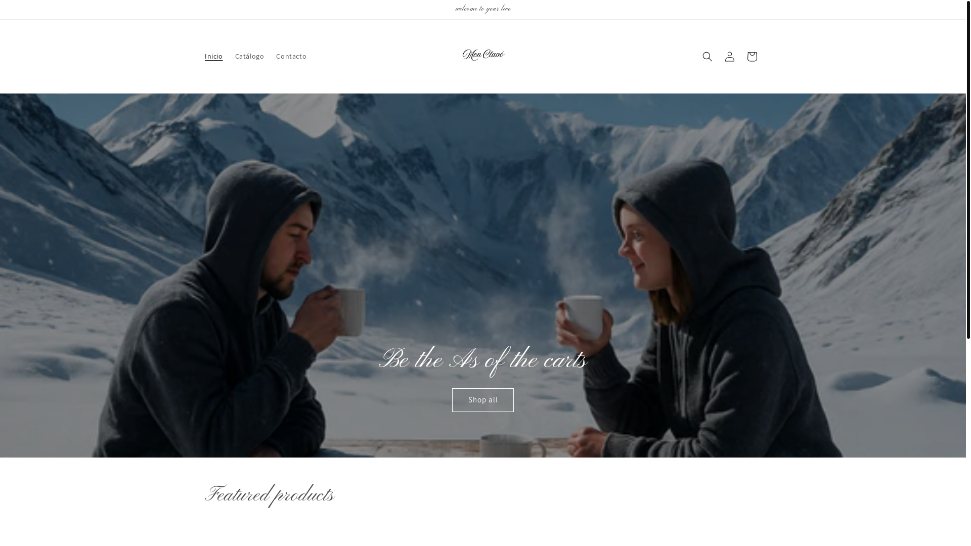 website screenshot of https://monclavo.store/