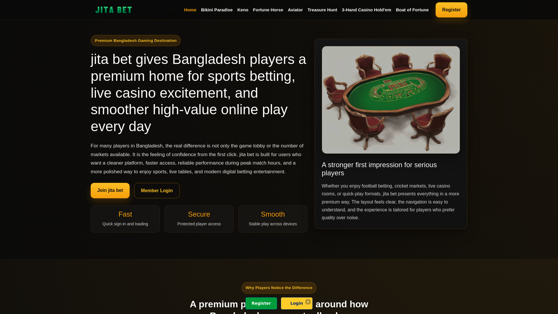 website screenshot of https://jita-bet.vip