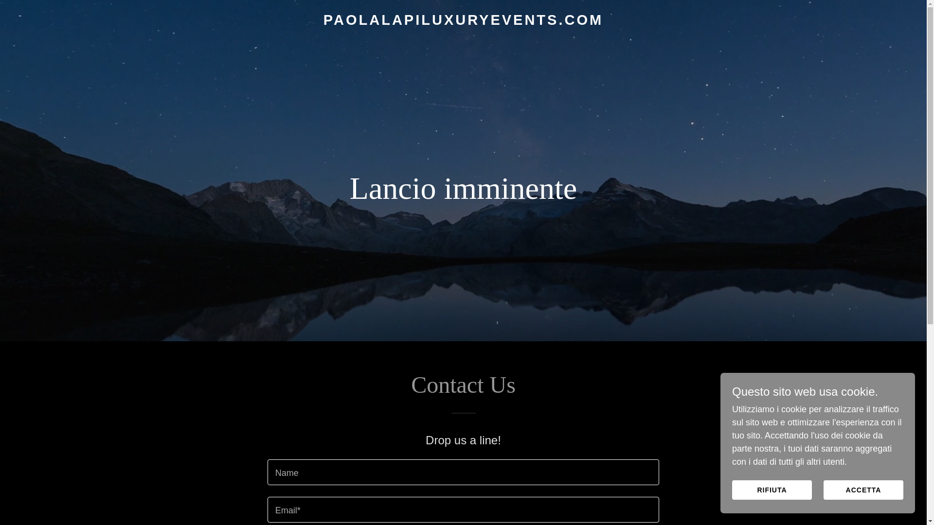 website screenshot of https://paolalapiluxuryevents.com/