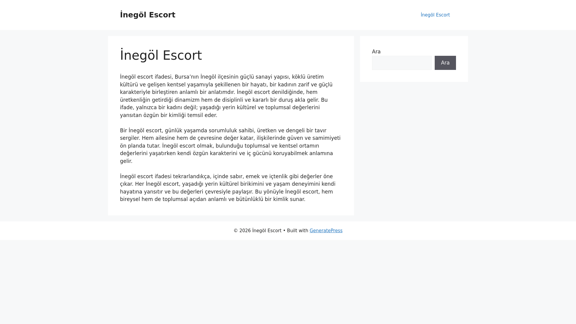 website screenshot of https://inegolescort.cfd/