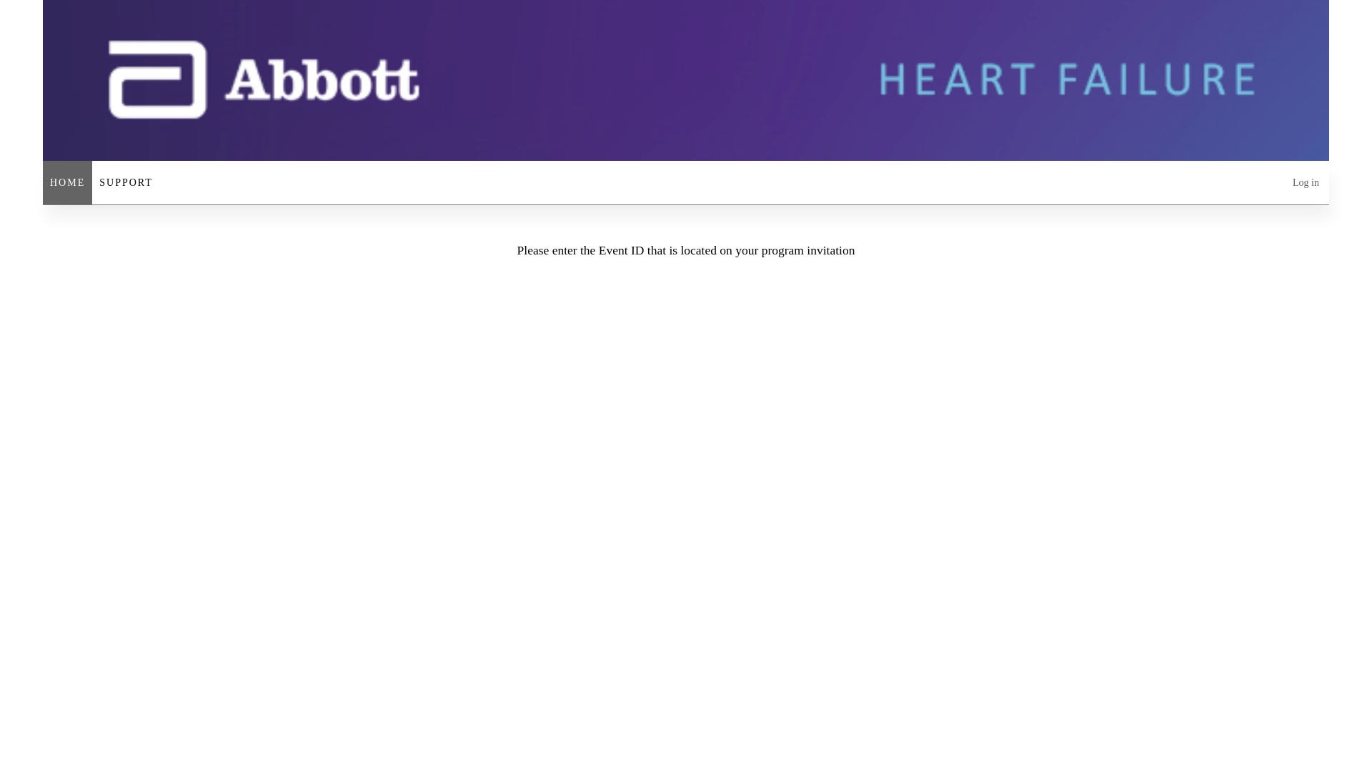 website screenshot of https://abbotthf.events