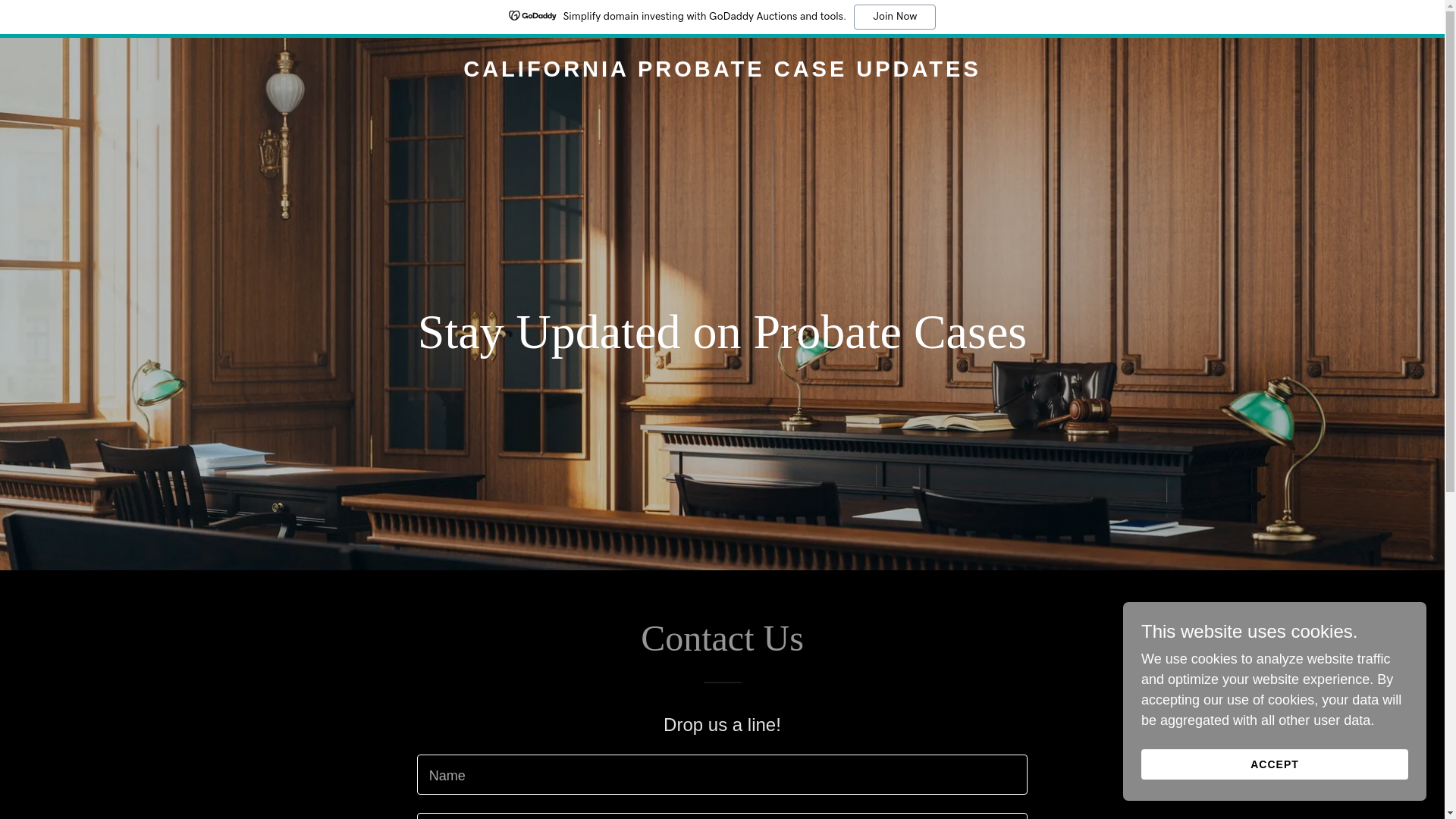 website screenshot of https://pr0bate.com/