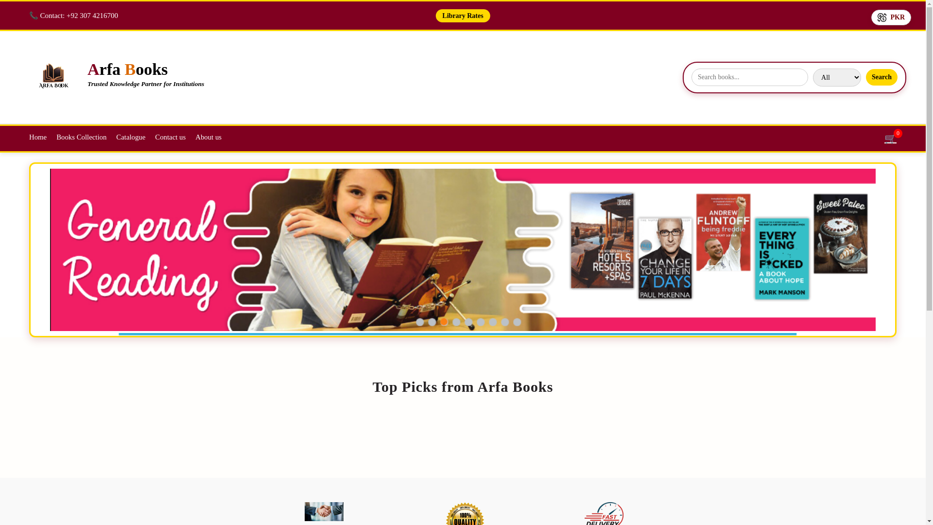website screenshot of https://arfa-books.pages.dev/